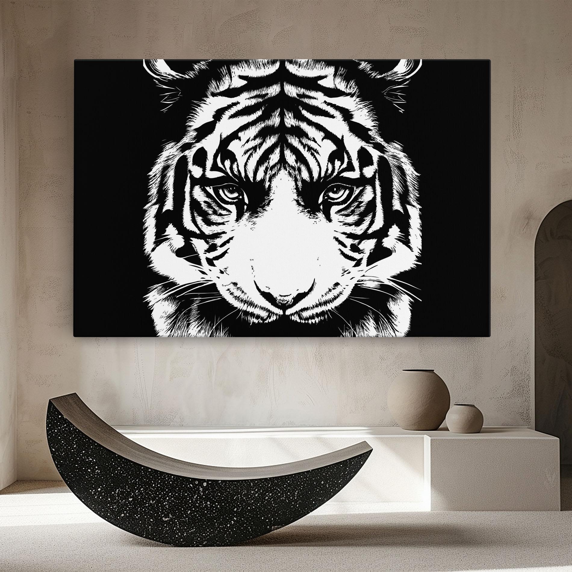Leinwandbild Big Eyes Tiger mockup 8