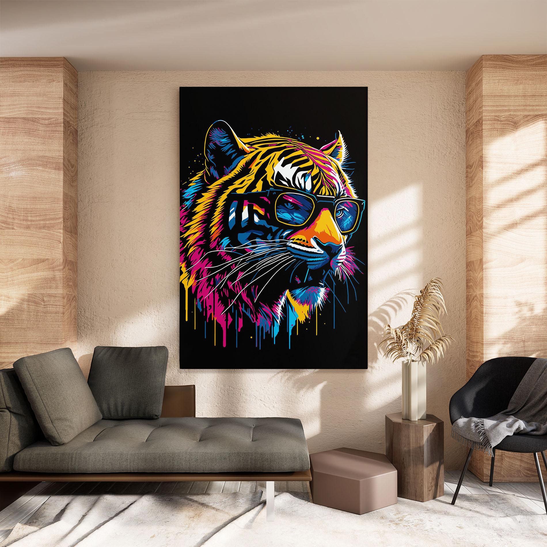Leinwandbild Cool Tiger mockup 8