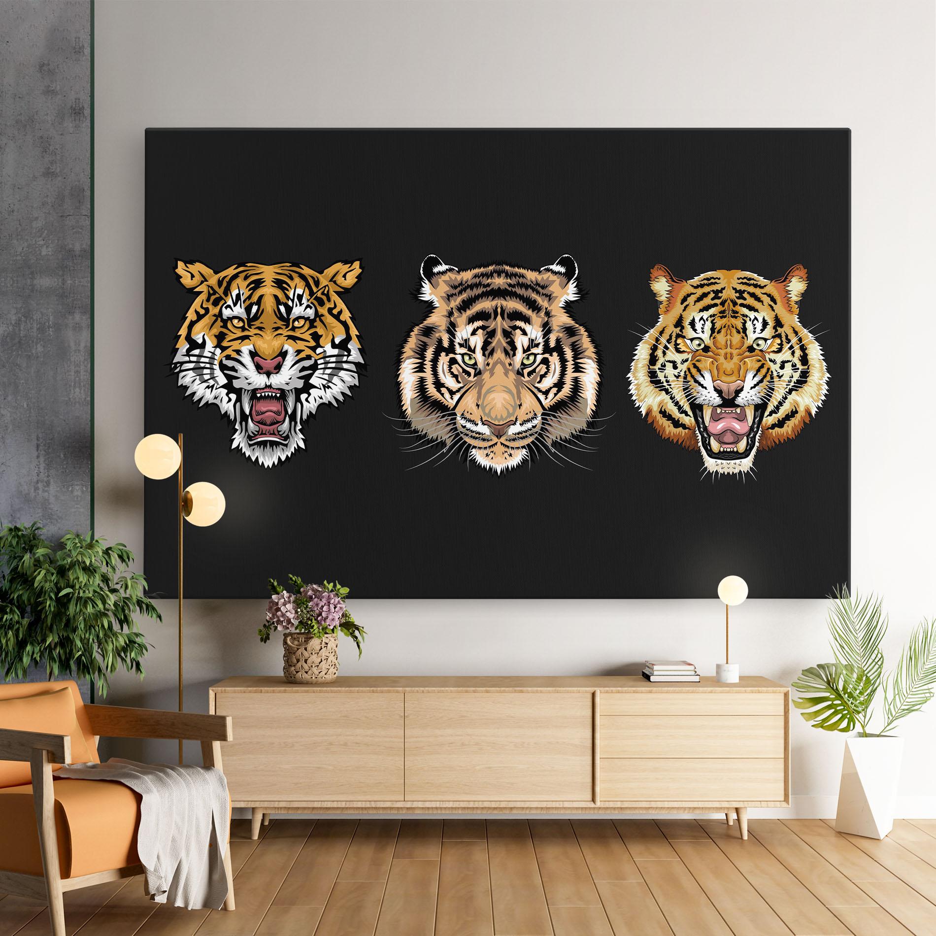 Leinwandbild 3 Tigers mockup 9