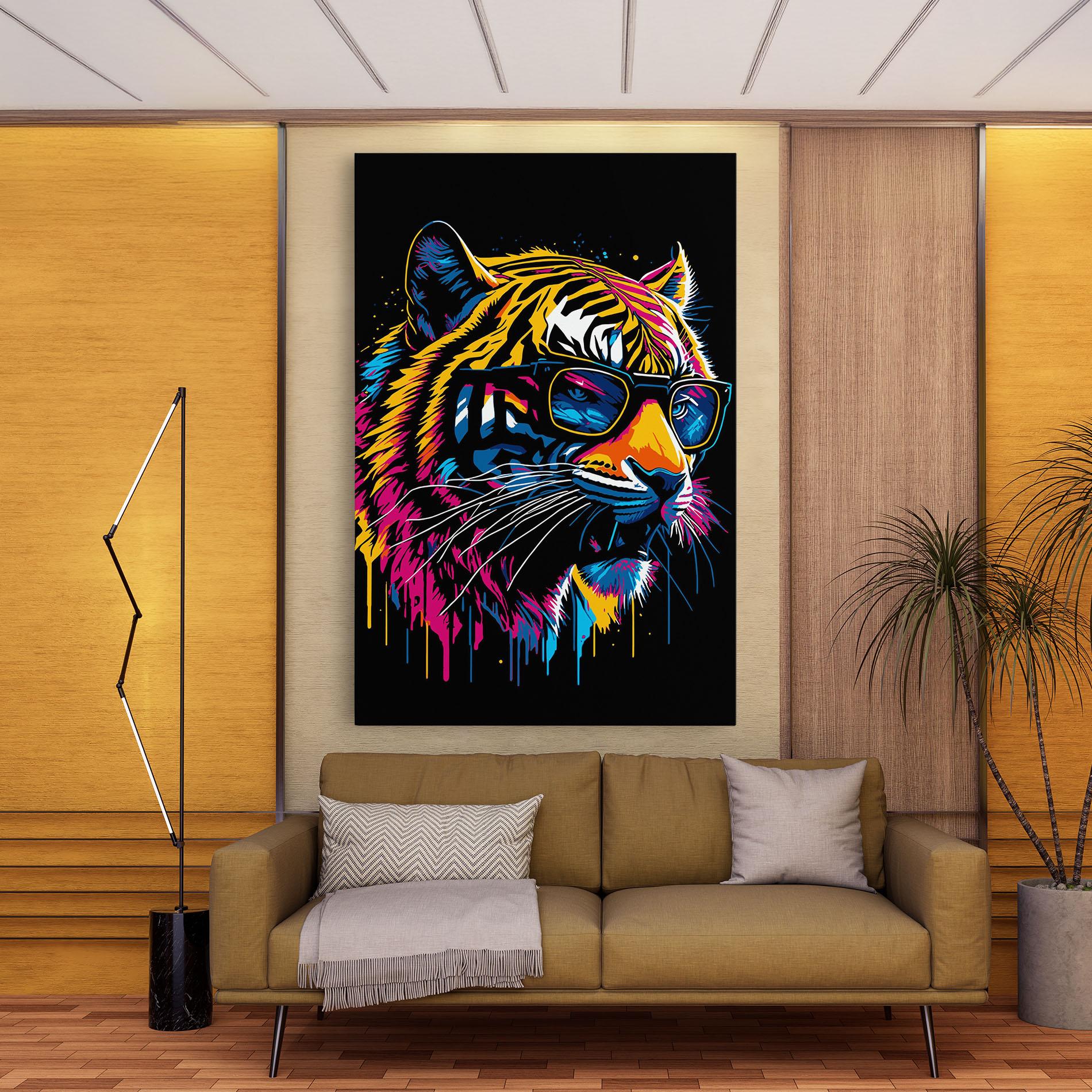 Leinwandbild Cool Tiger mockup 9