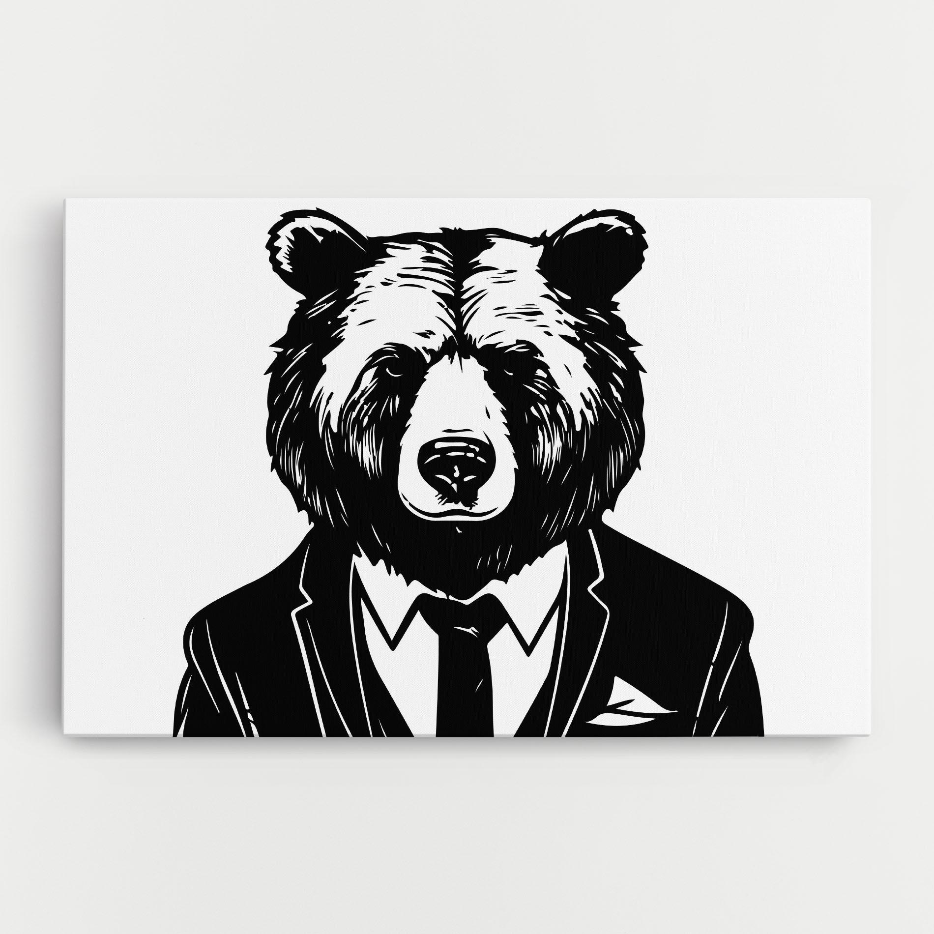 Leinwandbild Business Bear mockup 0