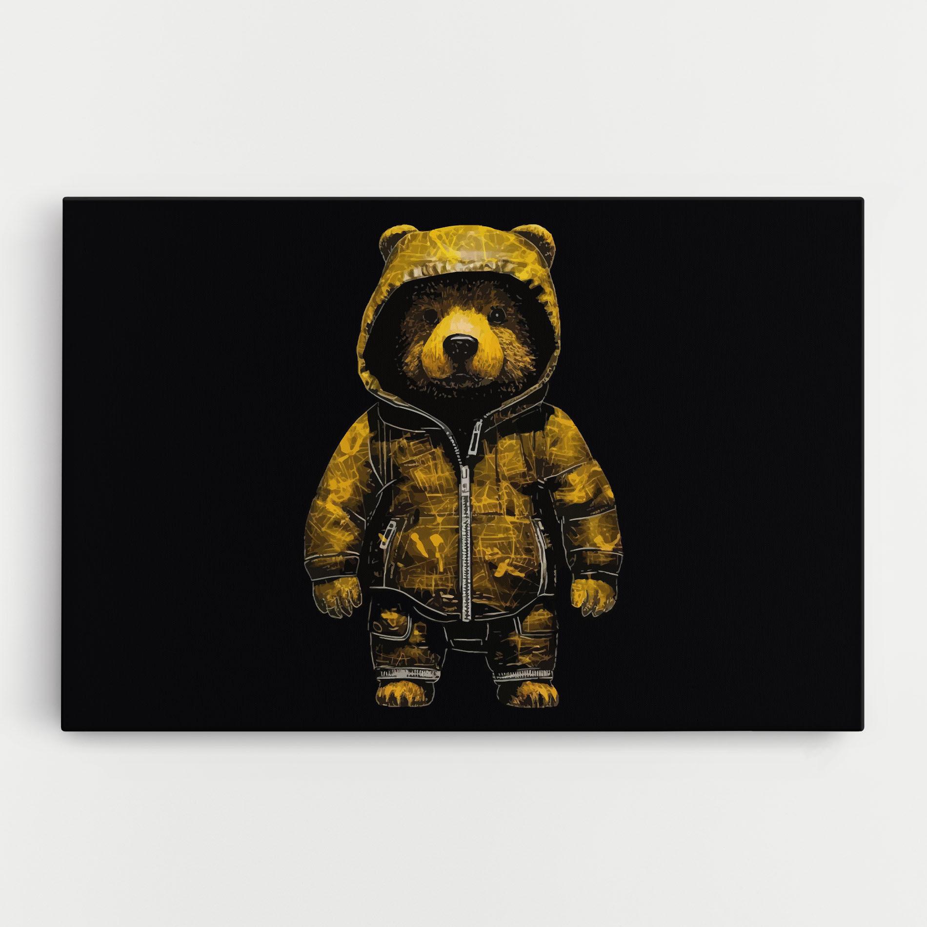 Leinwandbild Yellow Bear mockup 0