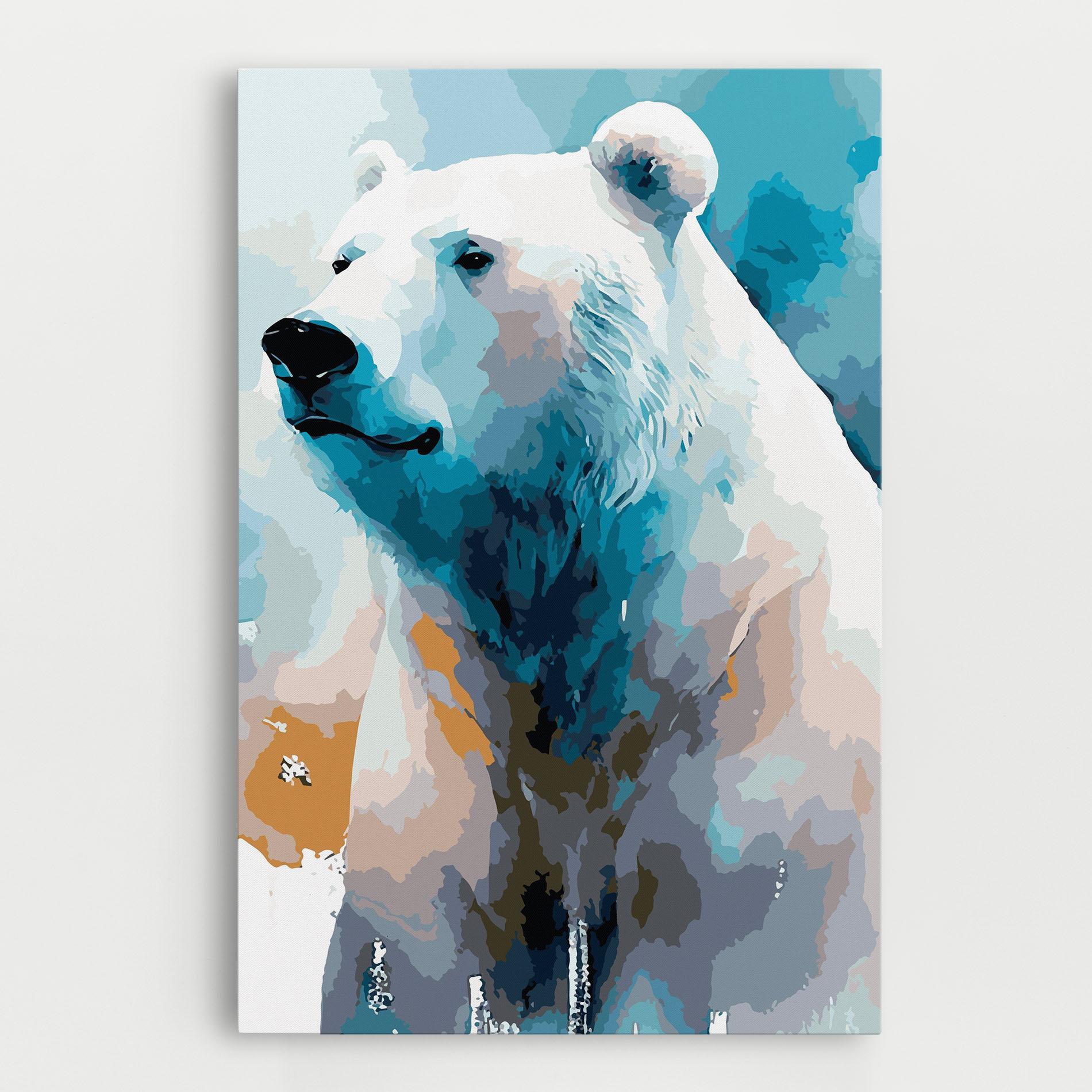 Leinwandbild Beautiful Icebear mockup 0