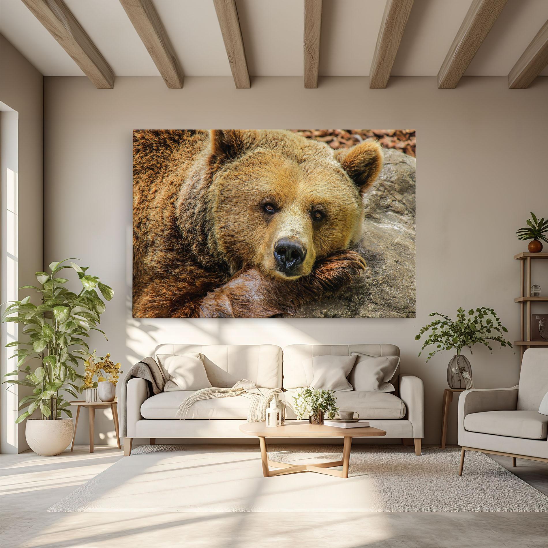 Leinwandbild Bear mockup 6
