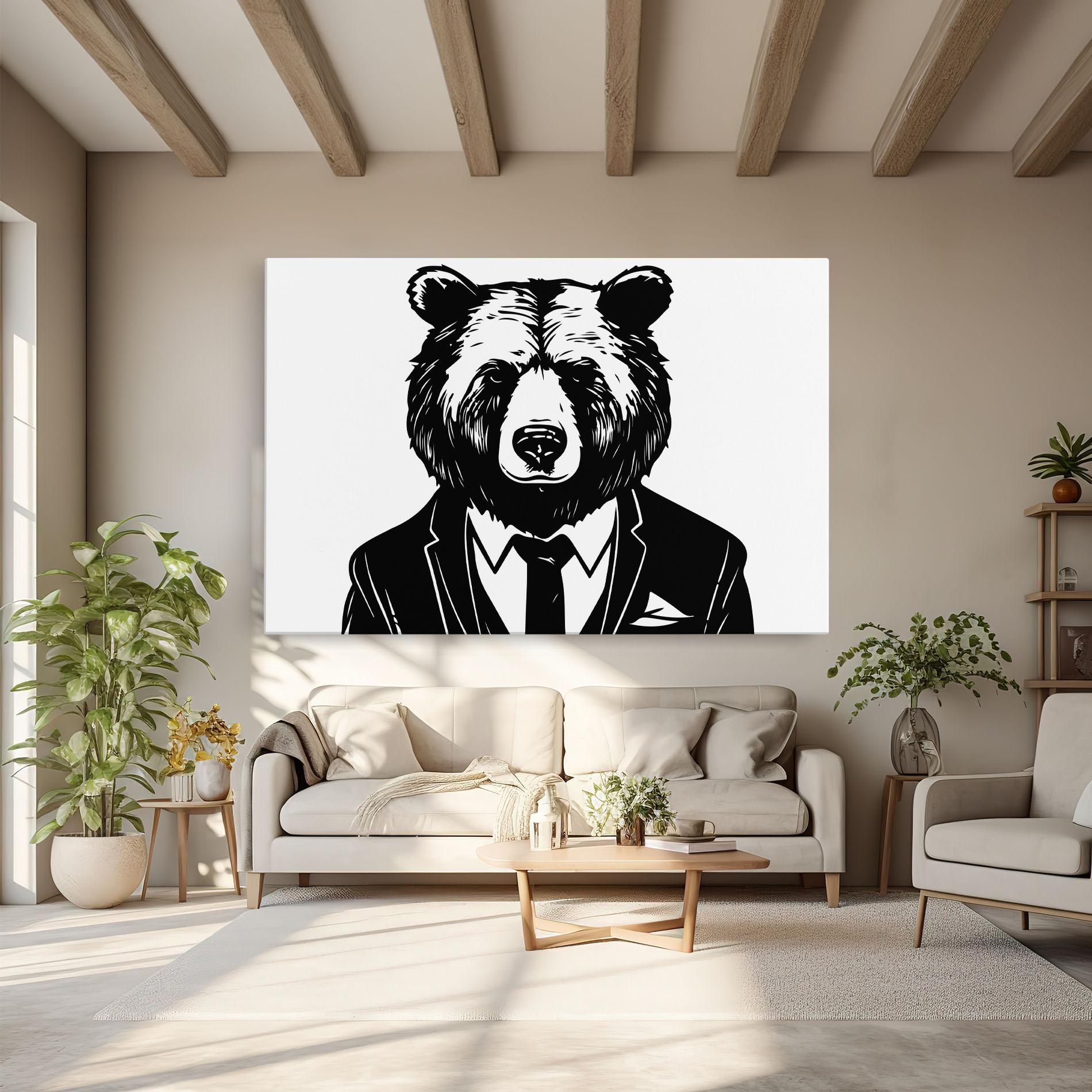 Leinwandbild Business Bear mockup 6