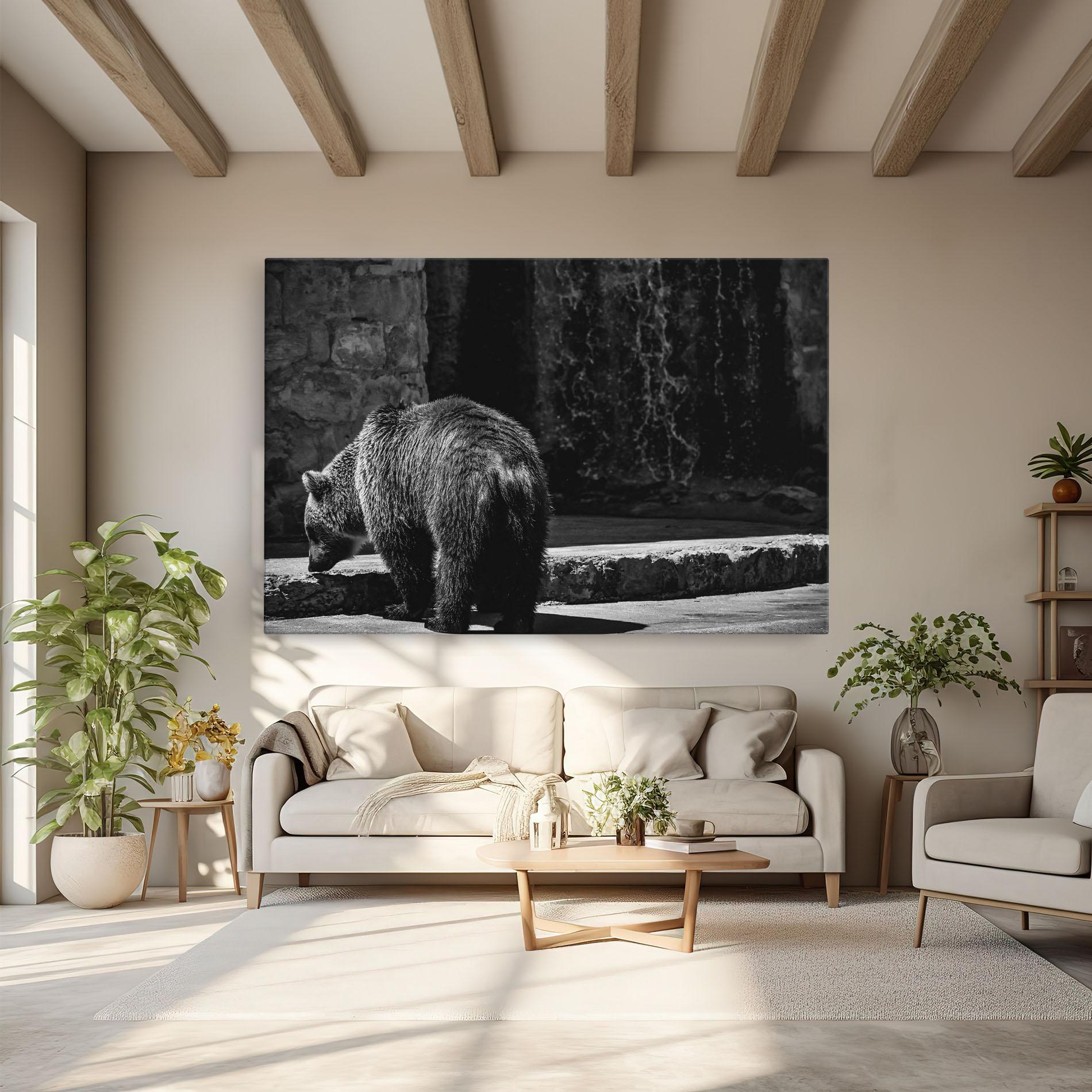 Leinwandbild Grey Bear mockup 6
