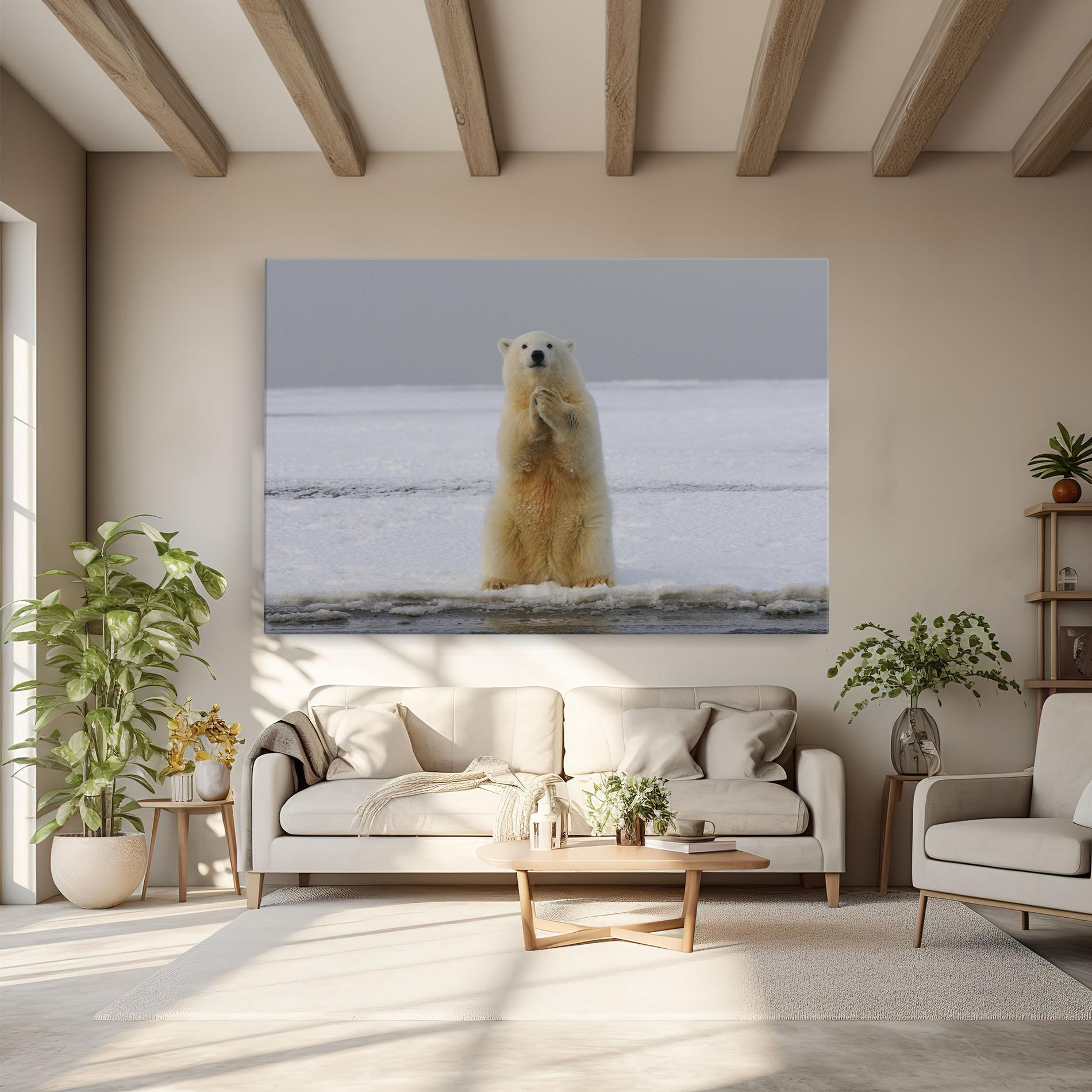Leinwandbild Icebear Praying mockup 6