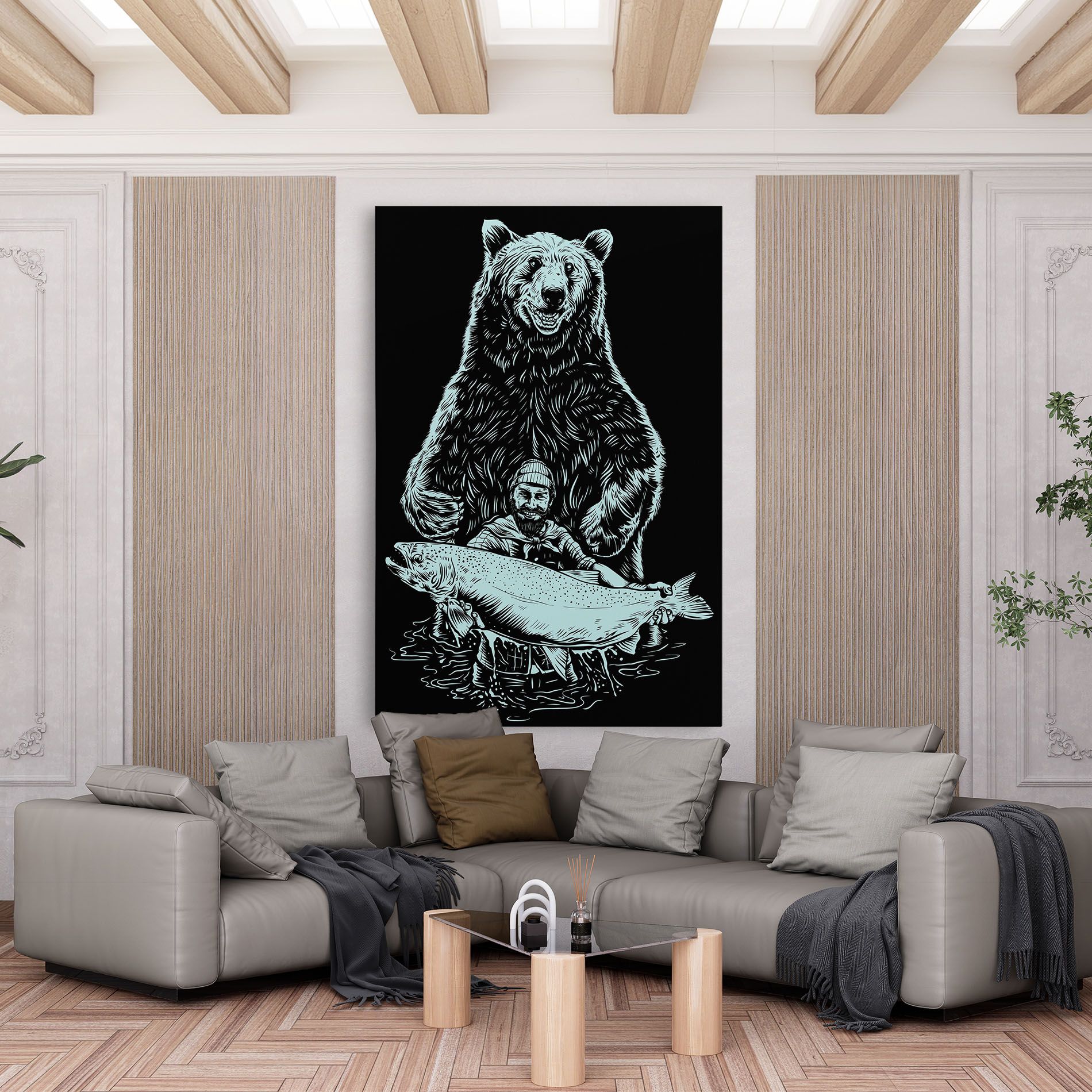 Fishing Bear mockup 6