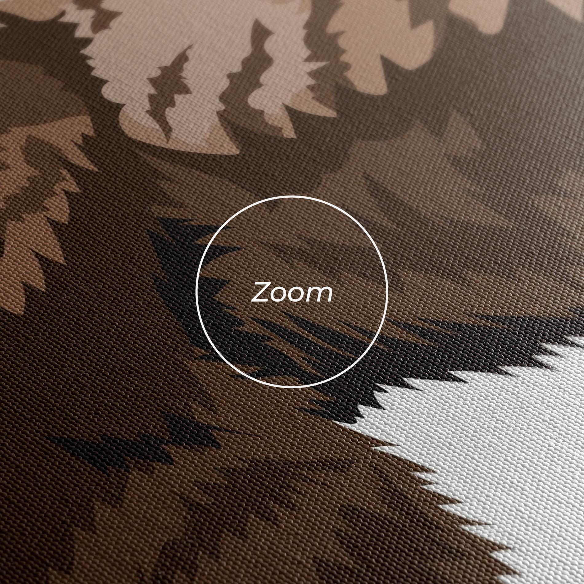 Leinwandbild Angry Walking Bear mockup 3