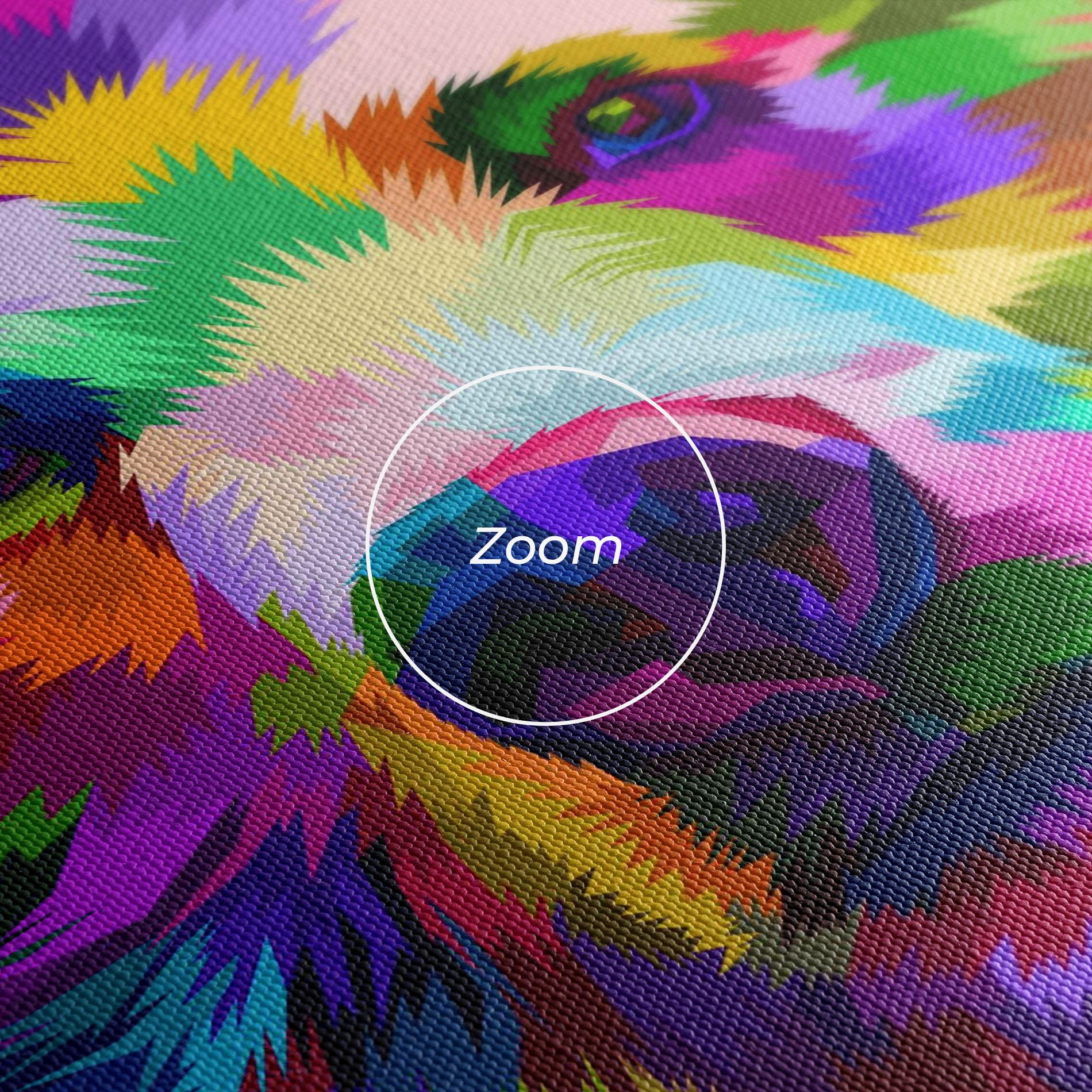 Leinwandbild Bear Head Art mockup 3