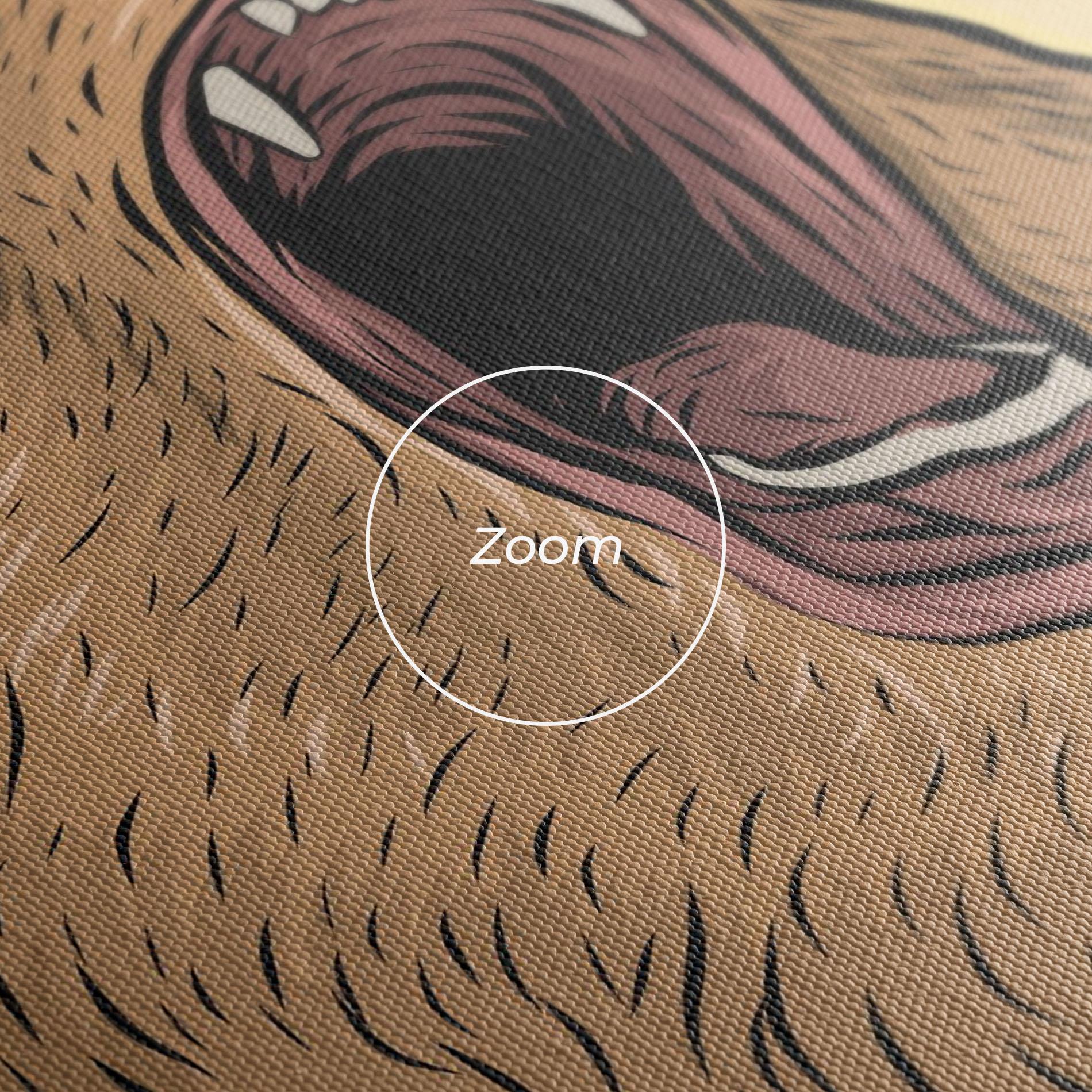 Leinwandbild Bear Singing mockup 3