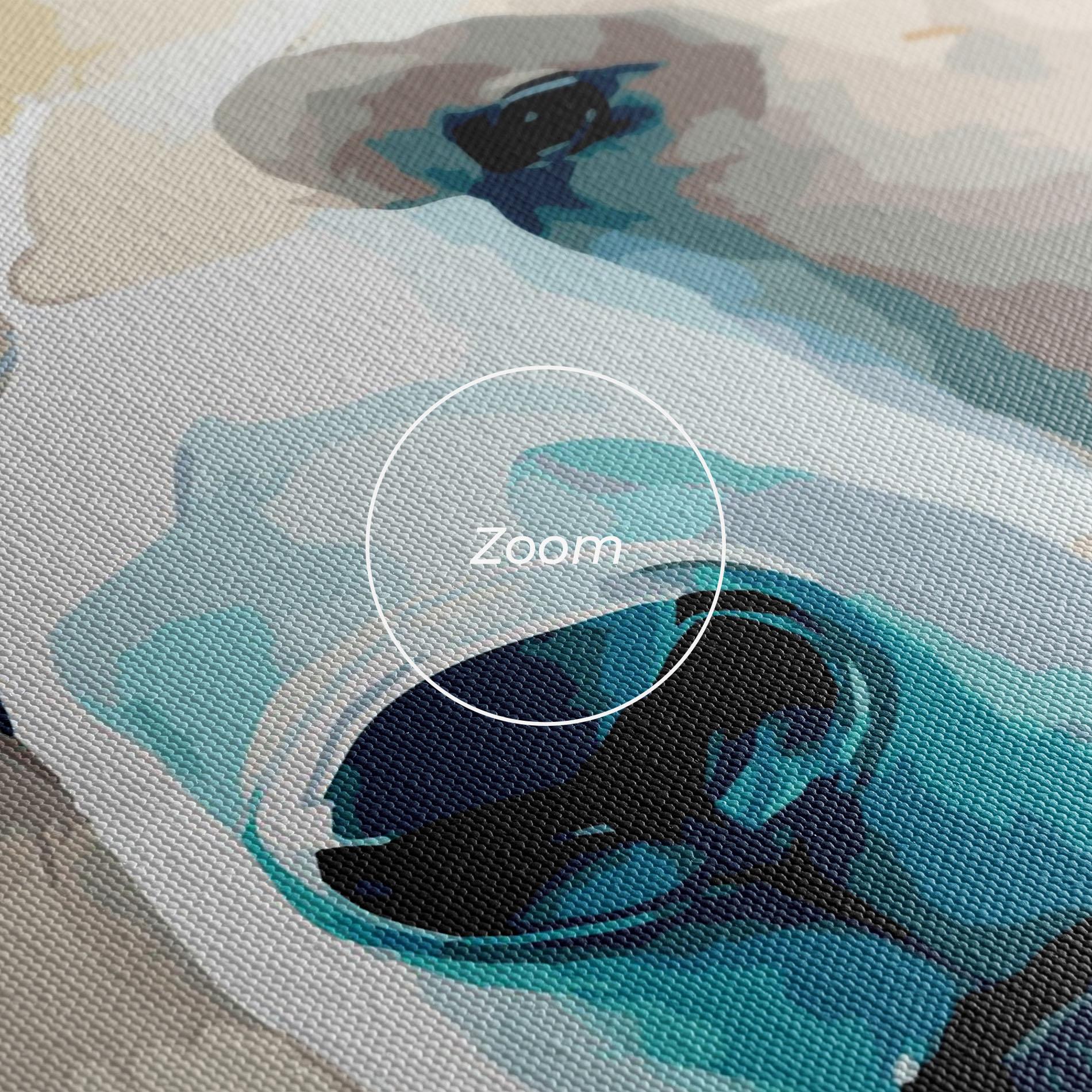 Leinwandbild Big Watercolor Bear mockup 3