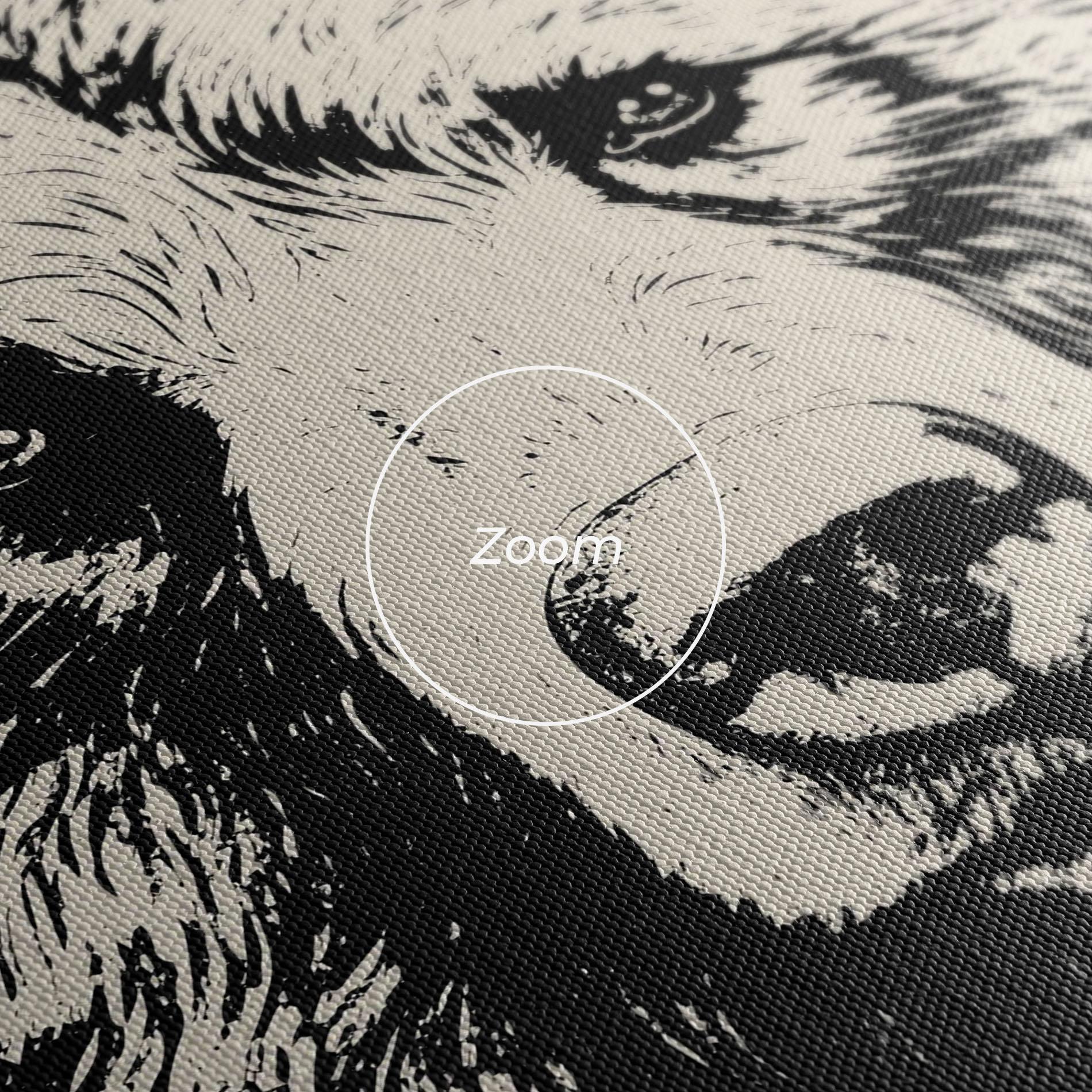 Leinwandbild Cream Head Bear mockup 3