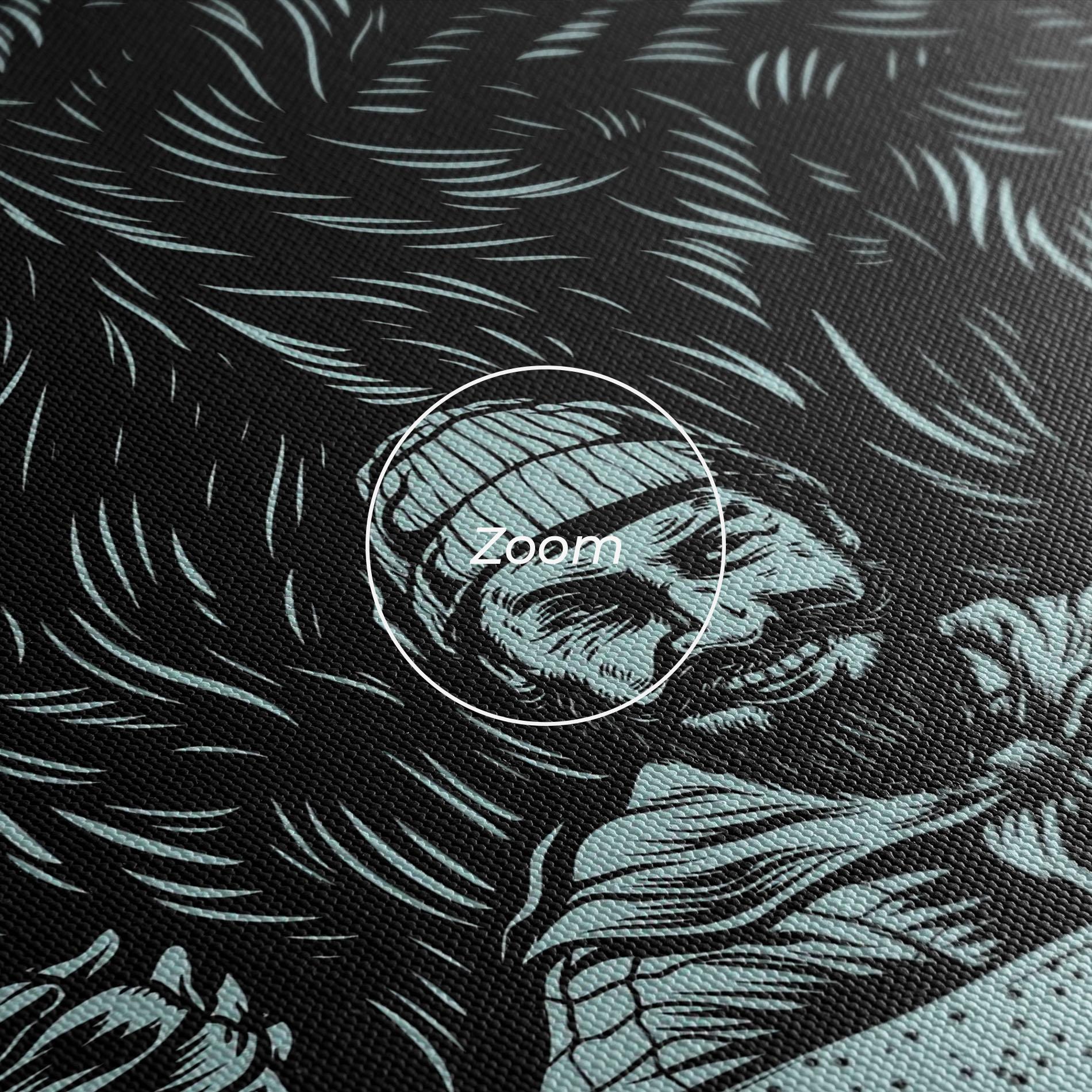 Leinwandbild Fishing Bear mockup 3