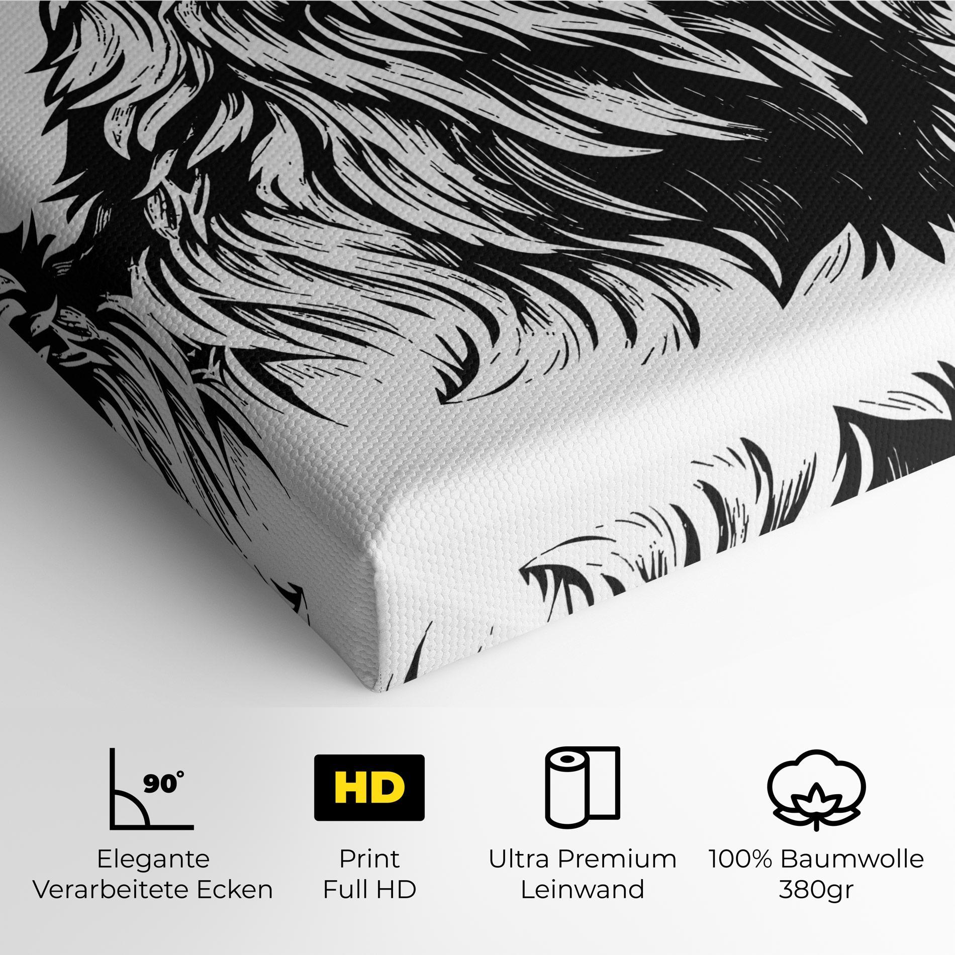 Leinwandbild Angry Bear mockup 4