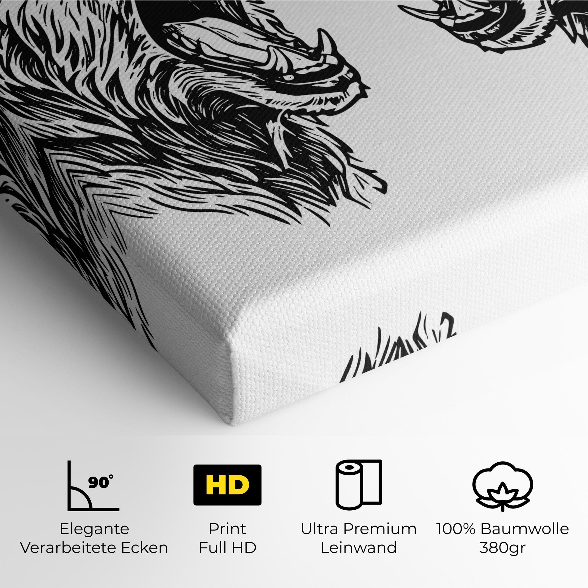 Leinwandbild Bear Bite mockup 4