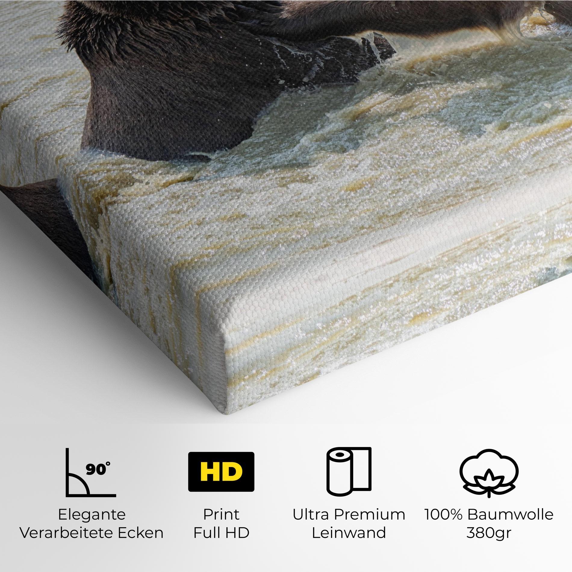 Leinwandbild Bears Fighting mockup 4