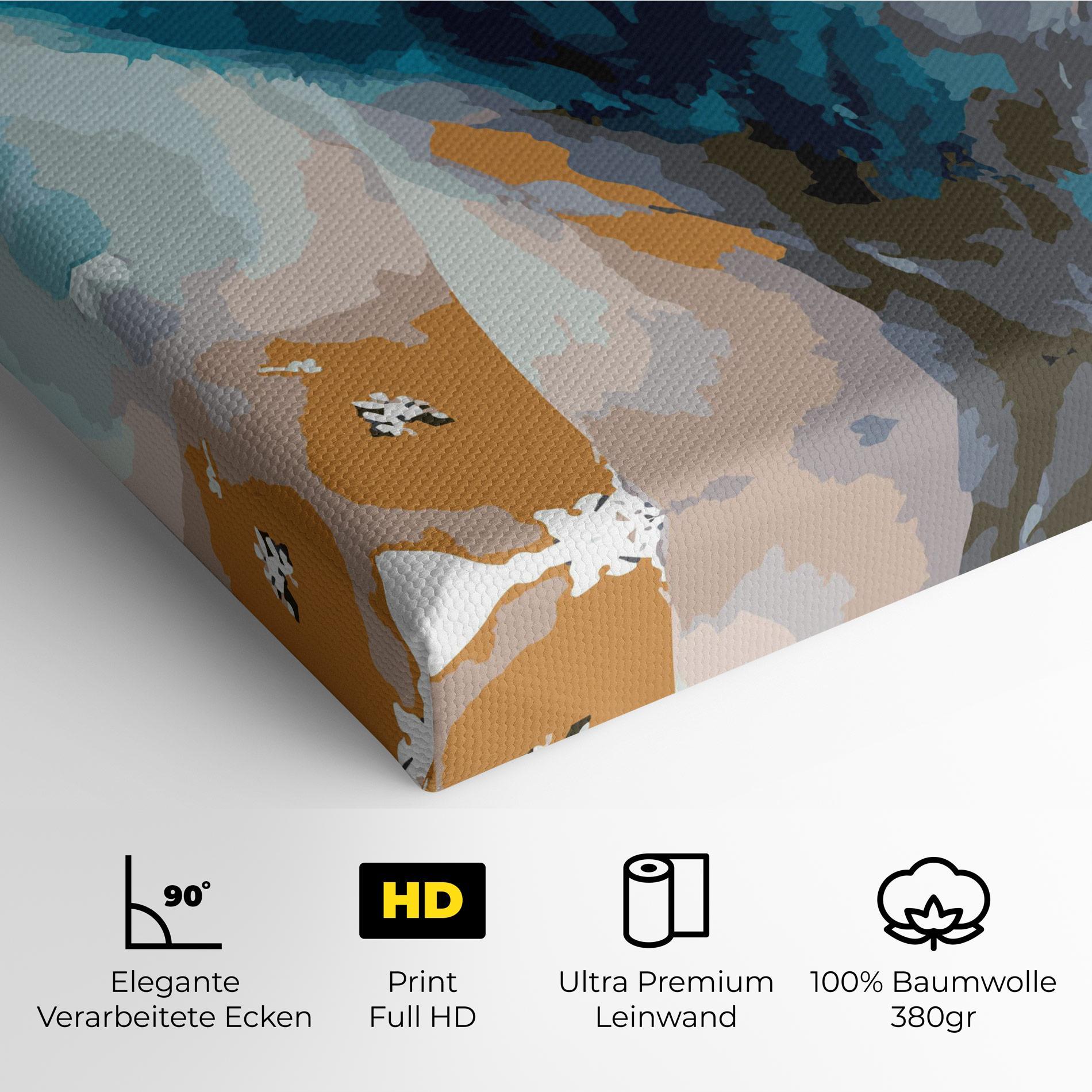 Leinwandbild Beautiful Icebear mockup 4