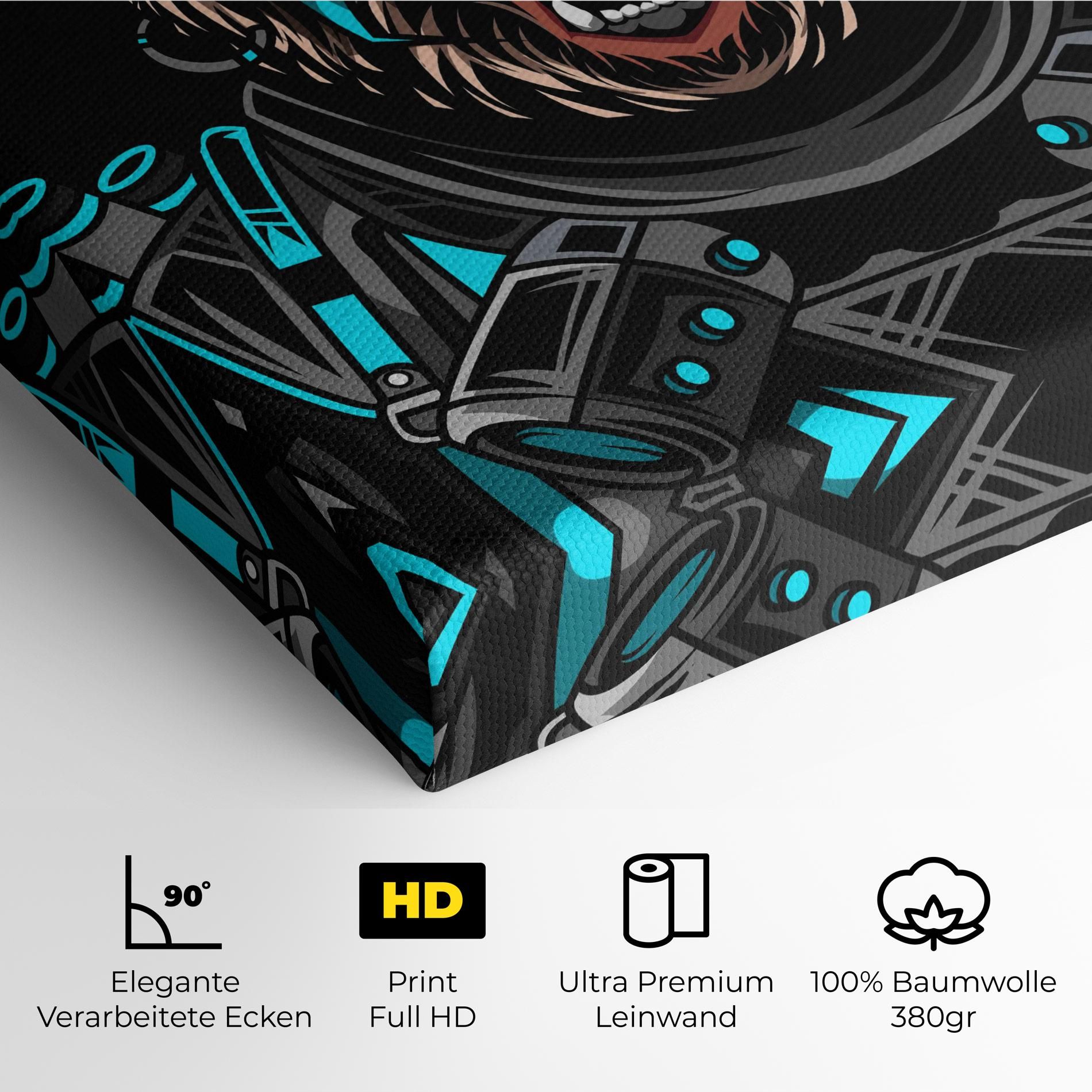 Black Cyborg Bear mockup 4
