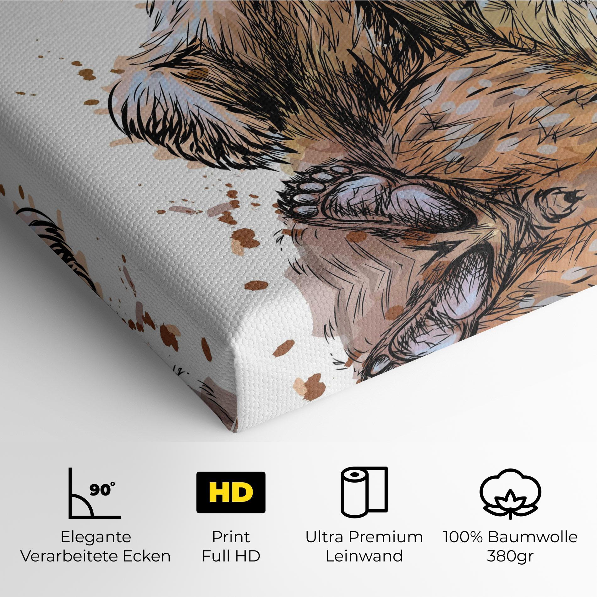 Leinwandbild Butterfly Bear mockup 4