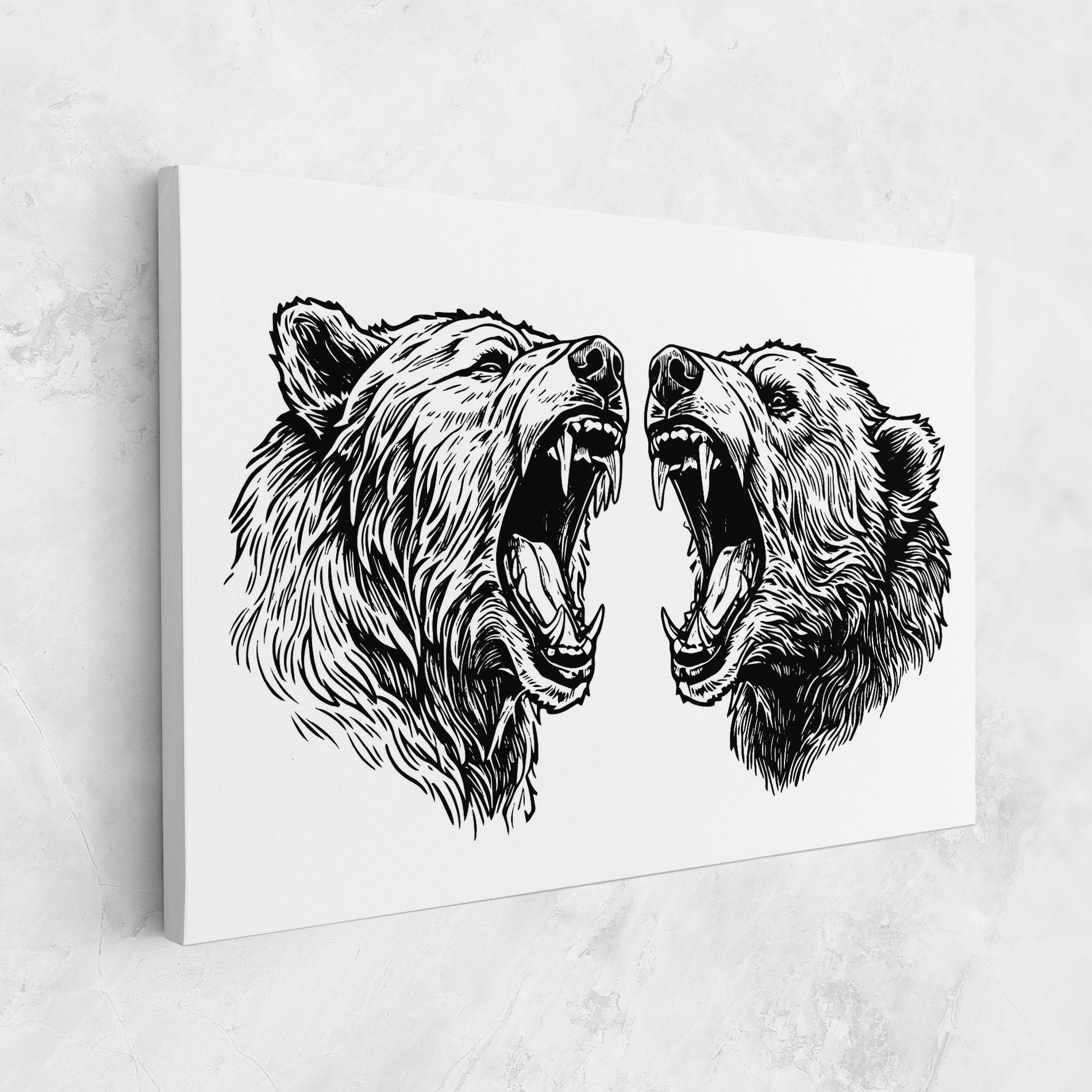 Leinwandbild Bear Bite mockup 1