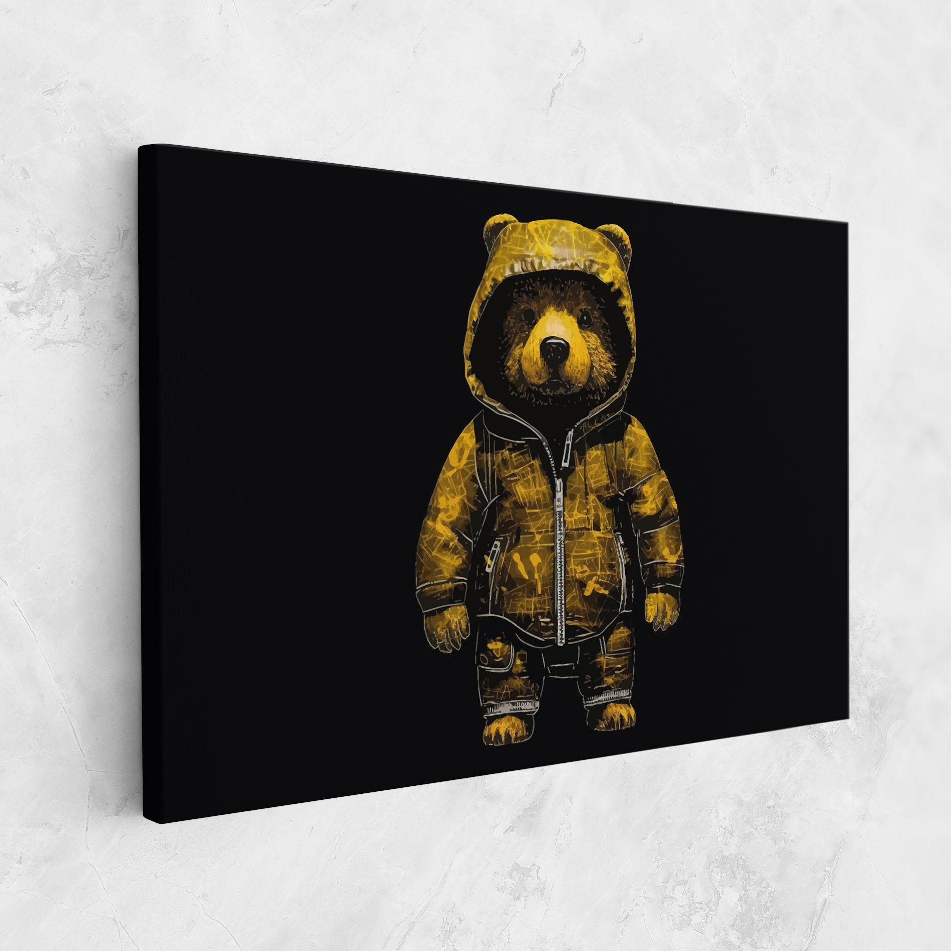 Leinwandbild Yellow Bear mockup 1
