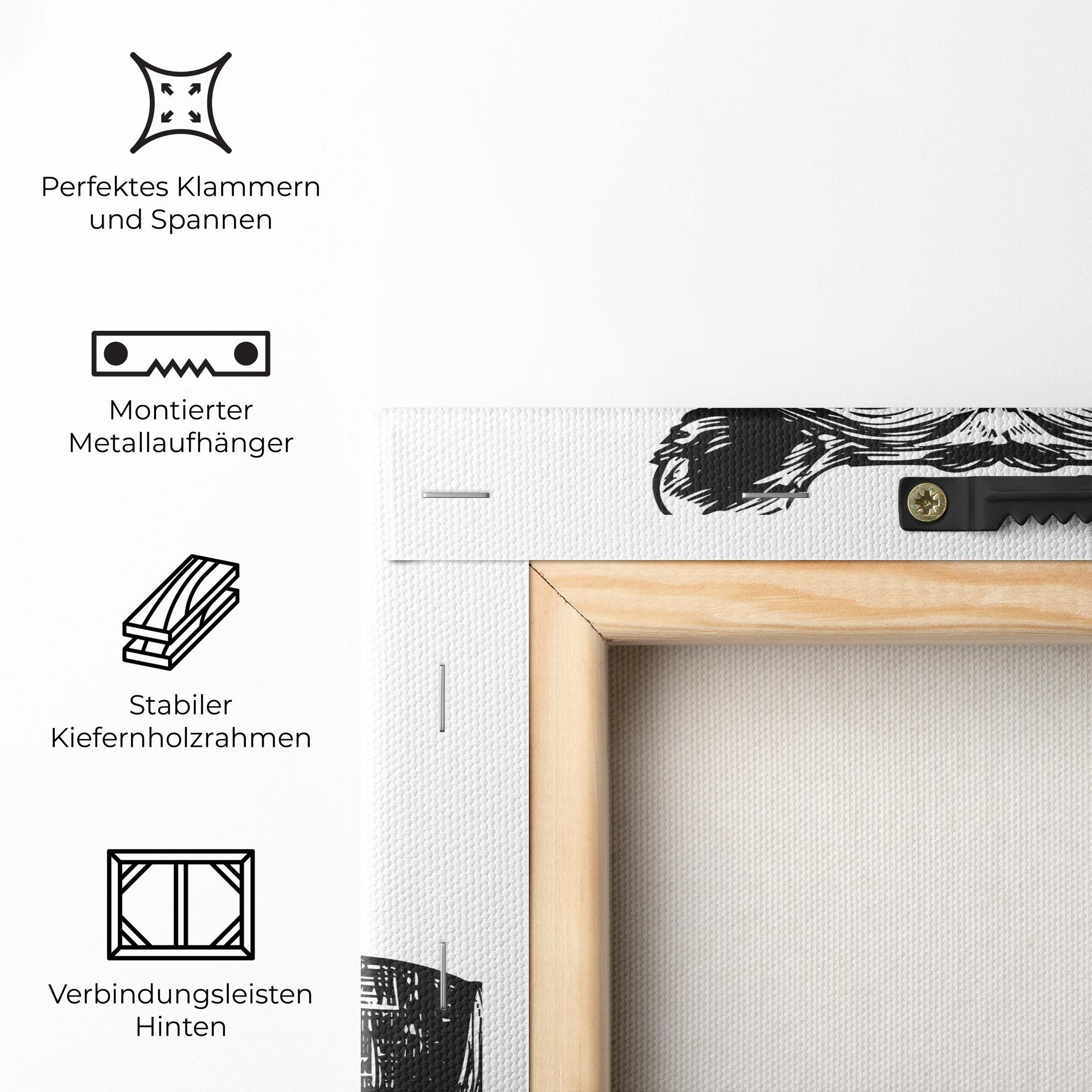 Leinwandbild Bear In Suit mockup 5