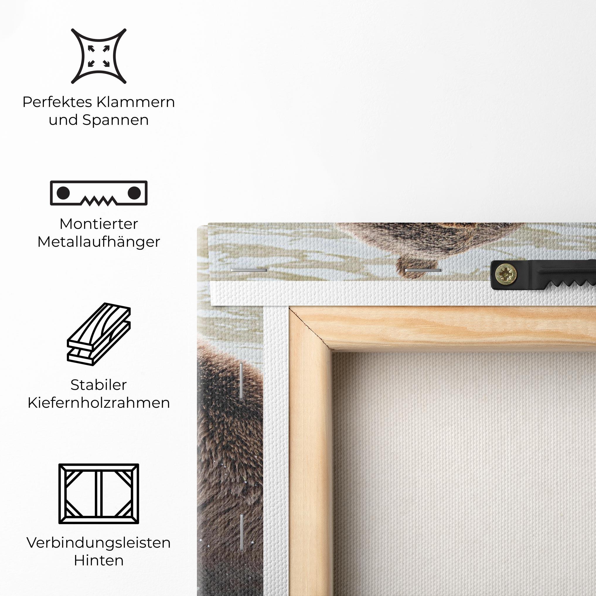 Leinwandbild Bears Fighting mockup 5