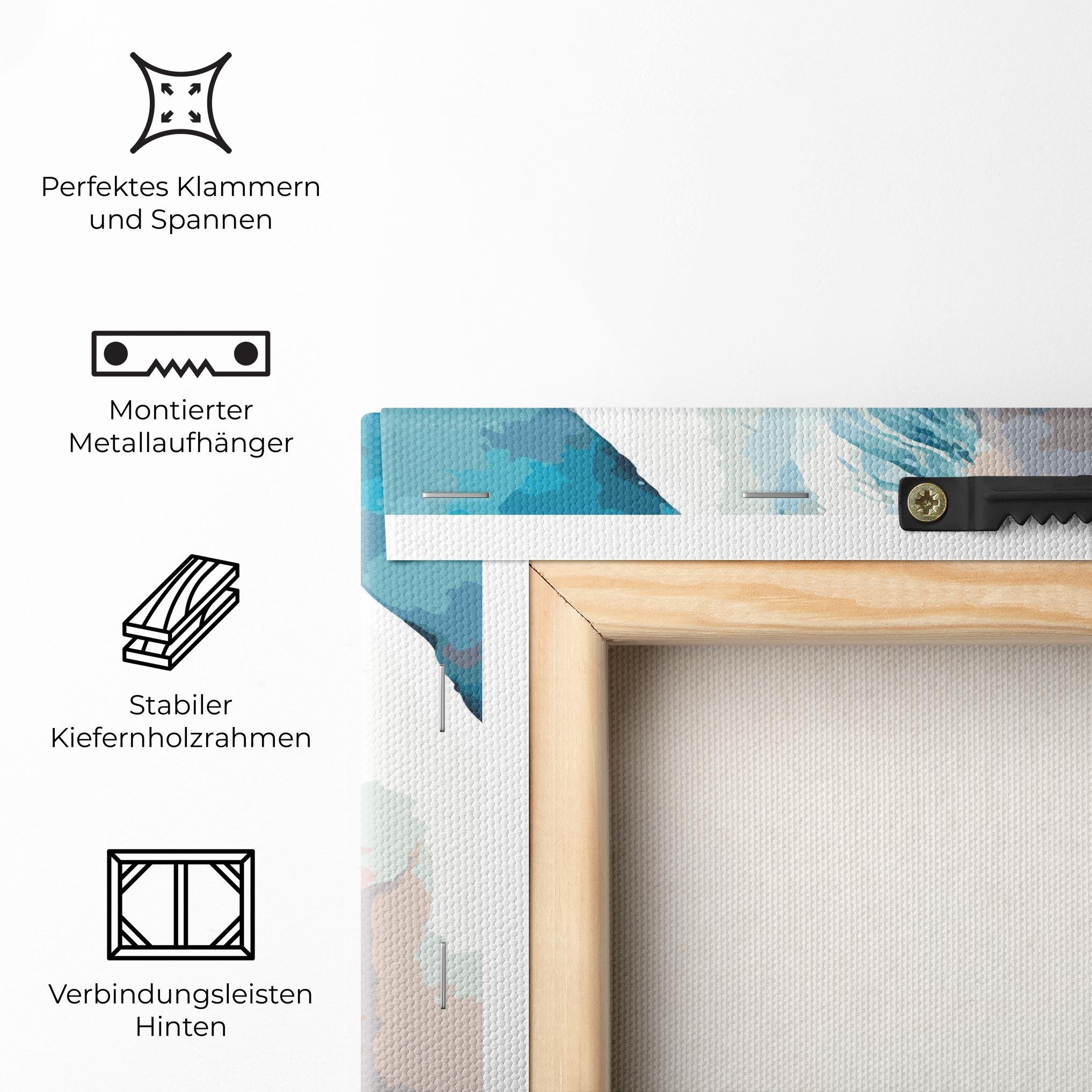 Leinwandbild Beautiful Icebear mockup 5