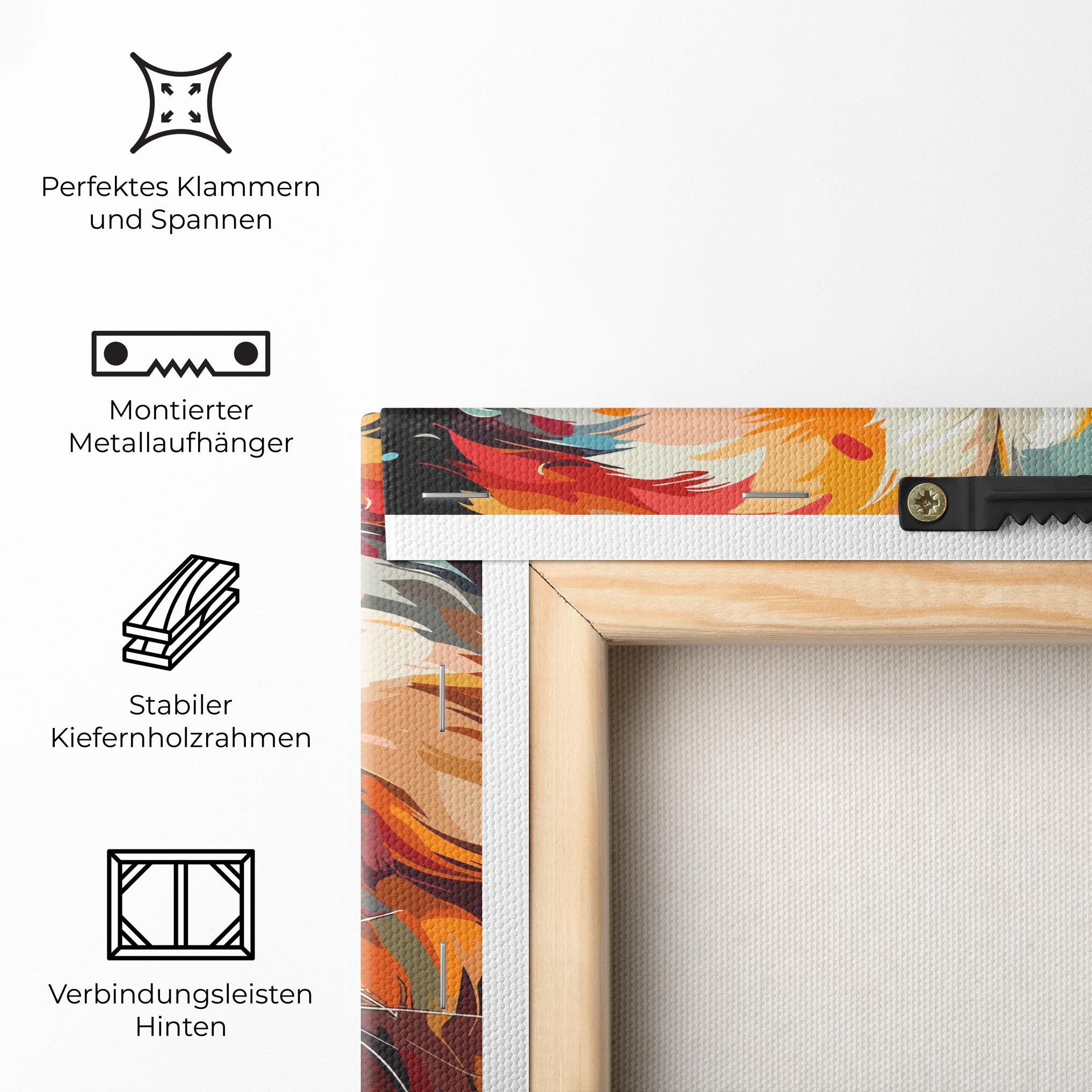 Leinwandbild Cream Color Bear mockup 5