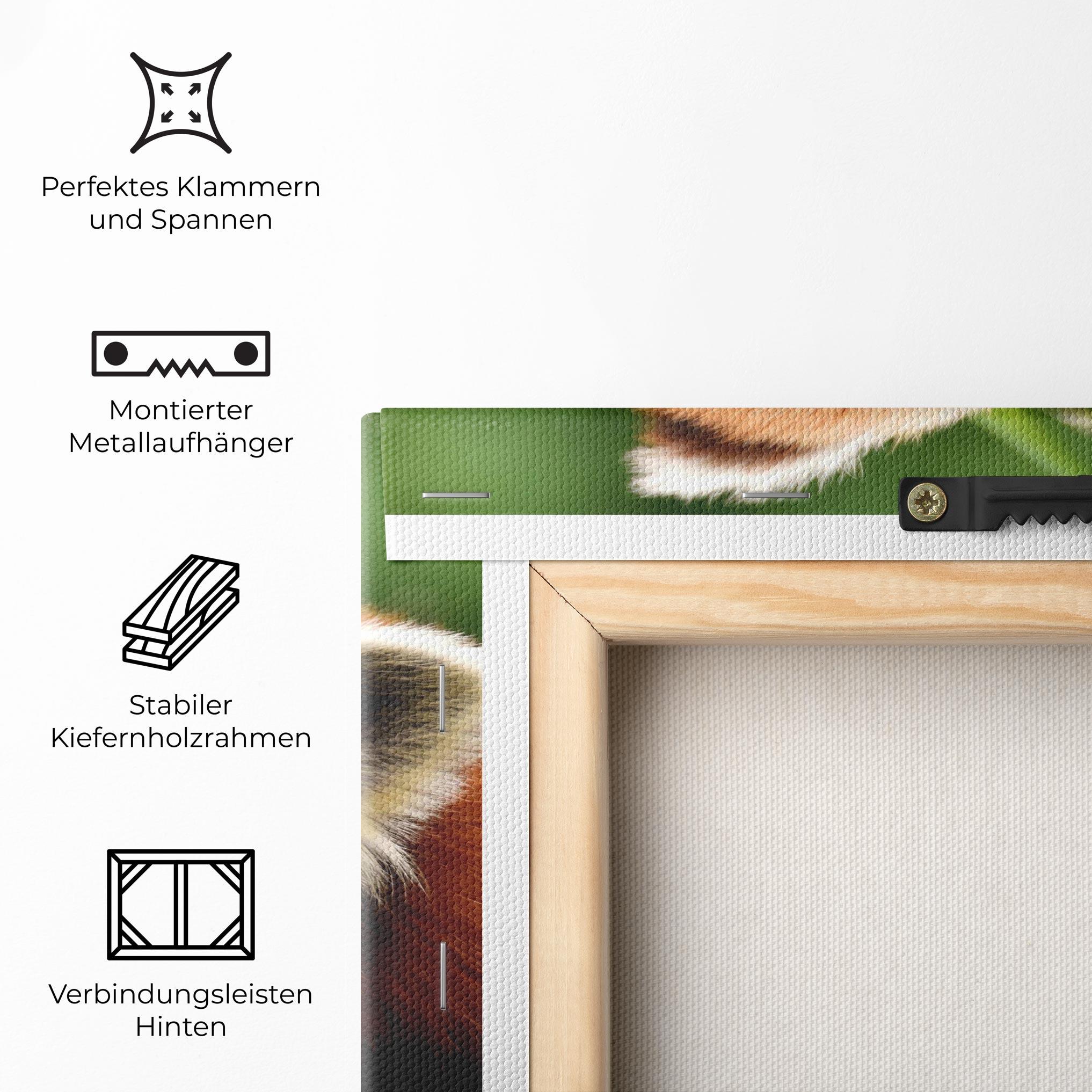 Leinwandbild Cute Red Panda mockup 5