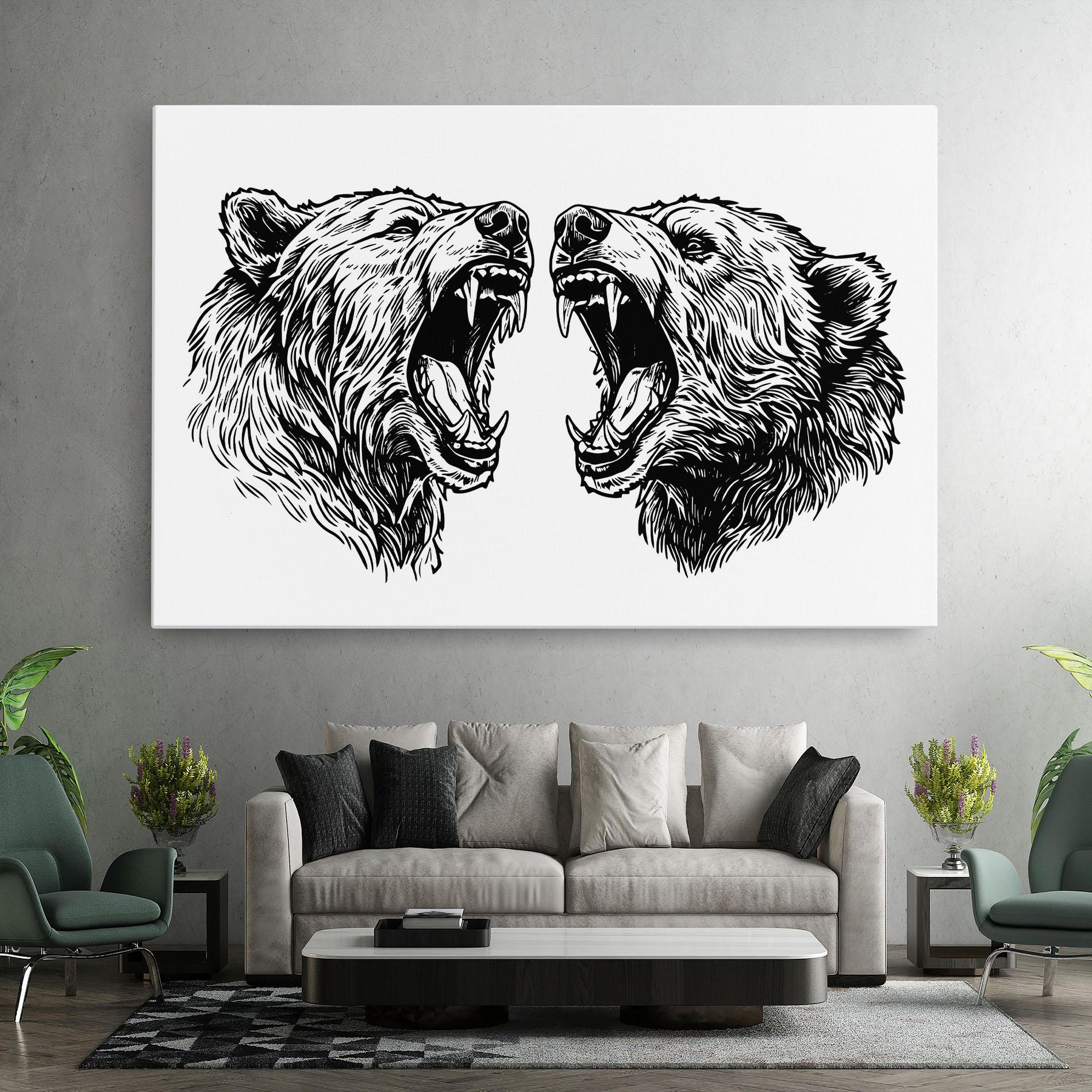 Leinwandbild Bear Bite mockup 7