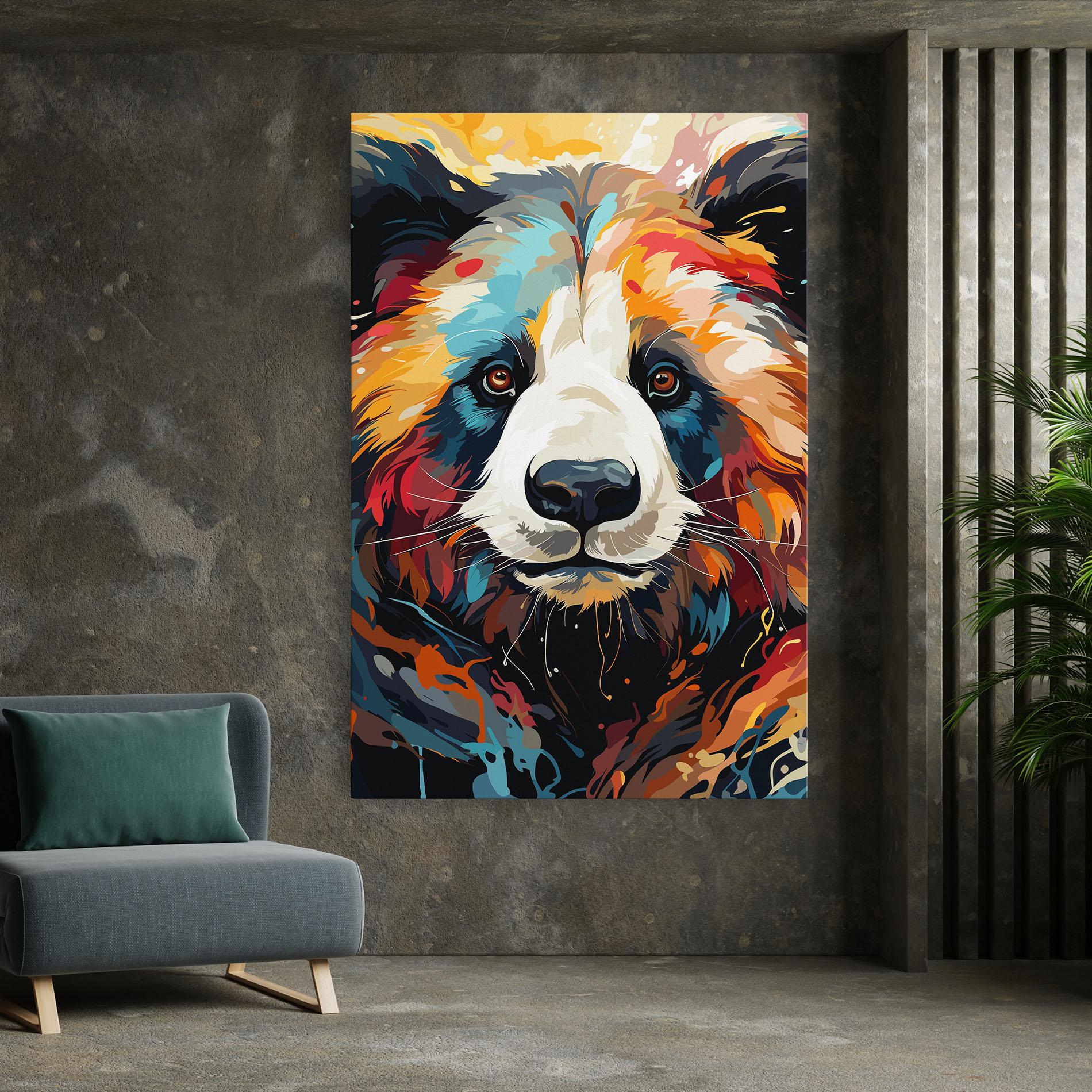 Leinwandbild Cream Color Bear mockup 7