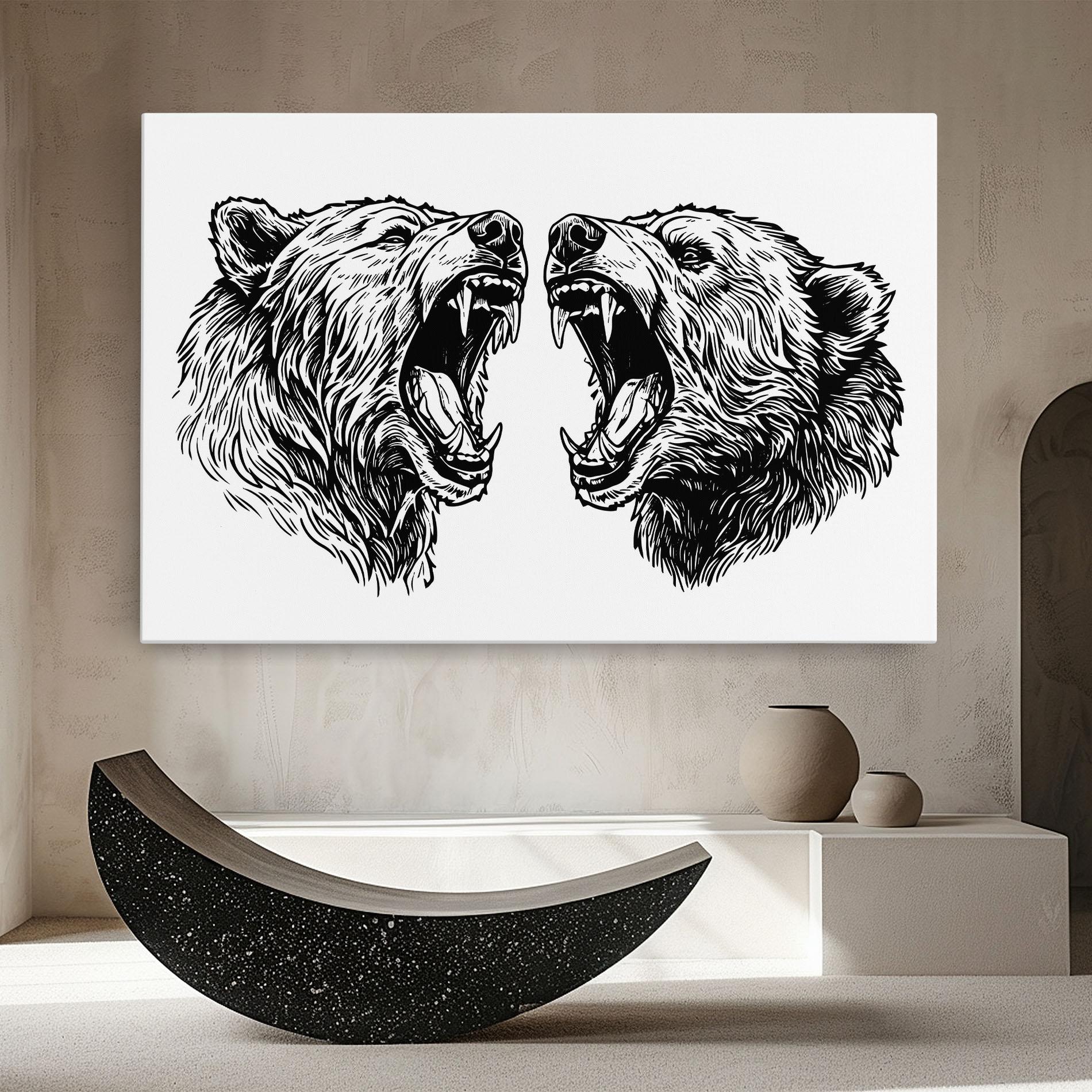 Leinwandbild Bear Bite mockup 8