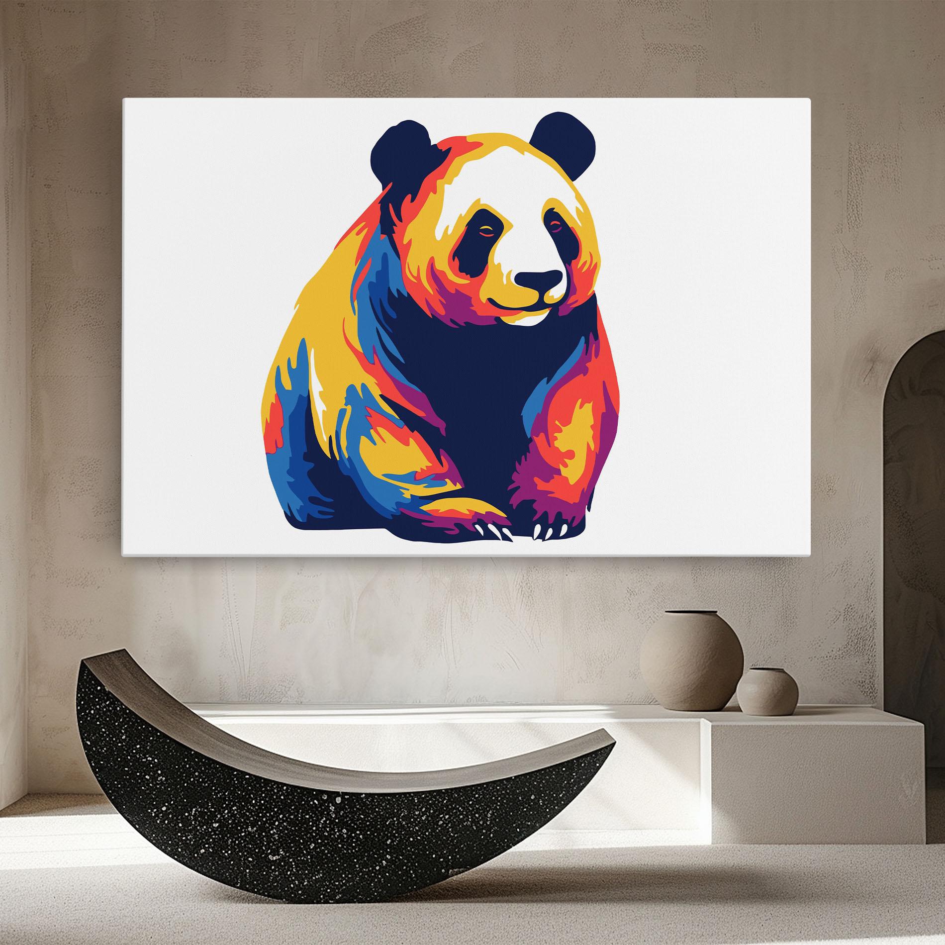 Leinwandbild Cute Panda mockup 8