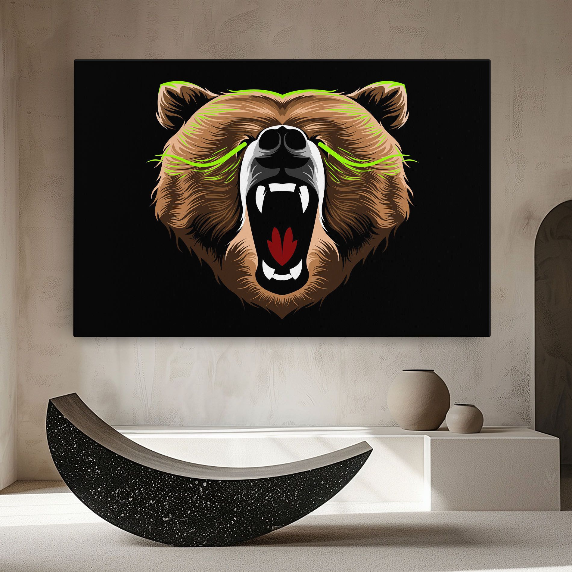 Green Line Bear mockup 8