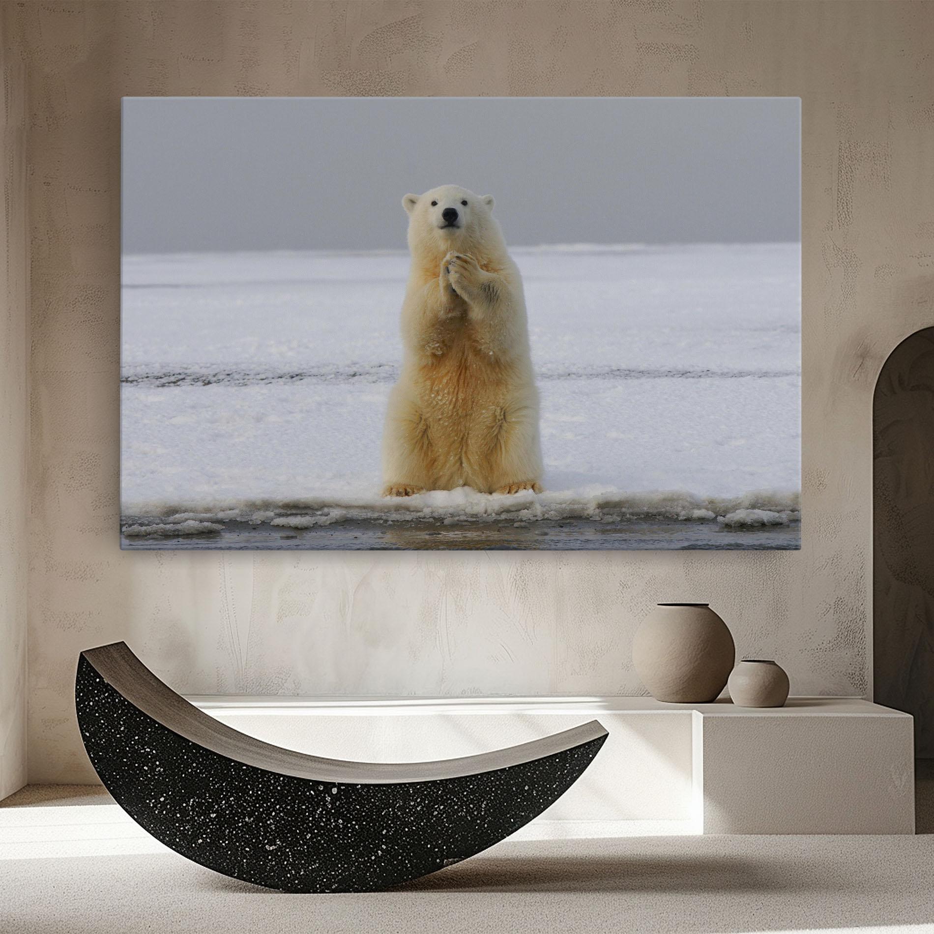 Leinwandbild Icebear Praying mockup 8