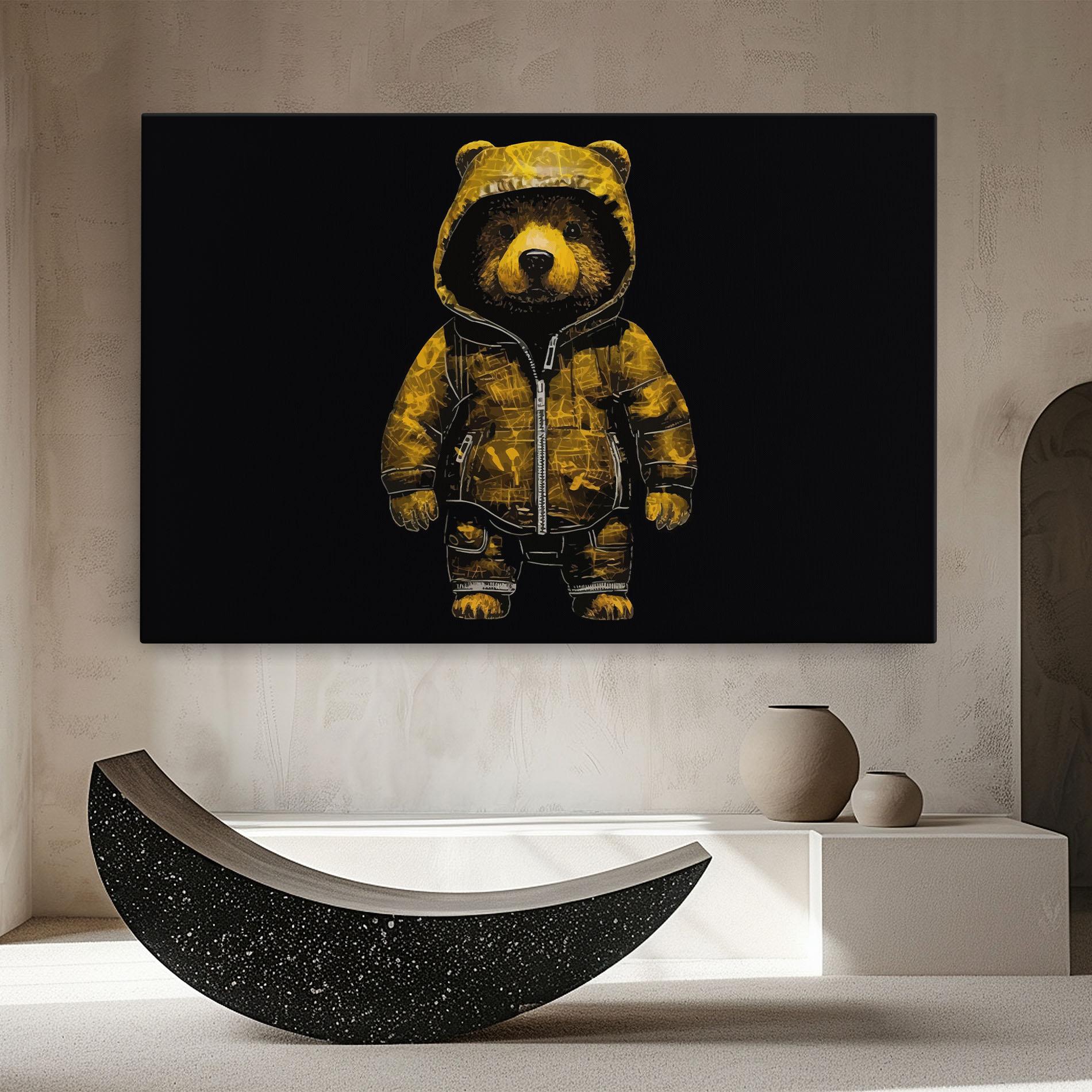 Leinwandbild Yellow Bear mockup 8
