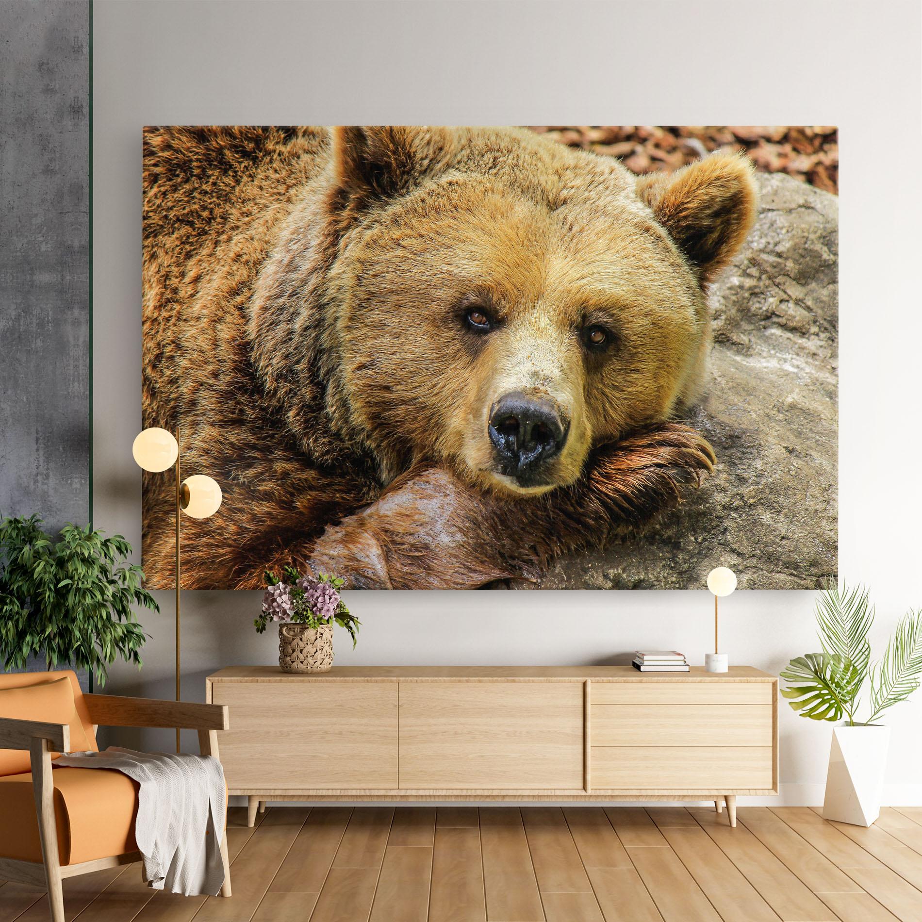Leinwandbild Bear mockup 9