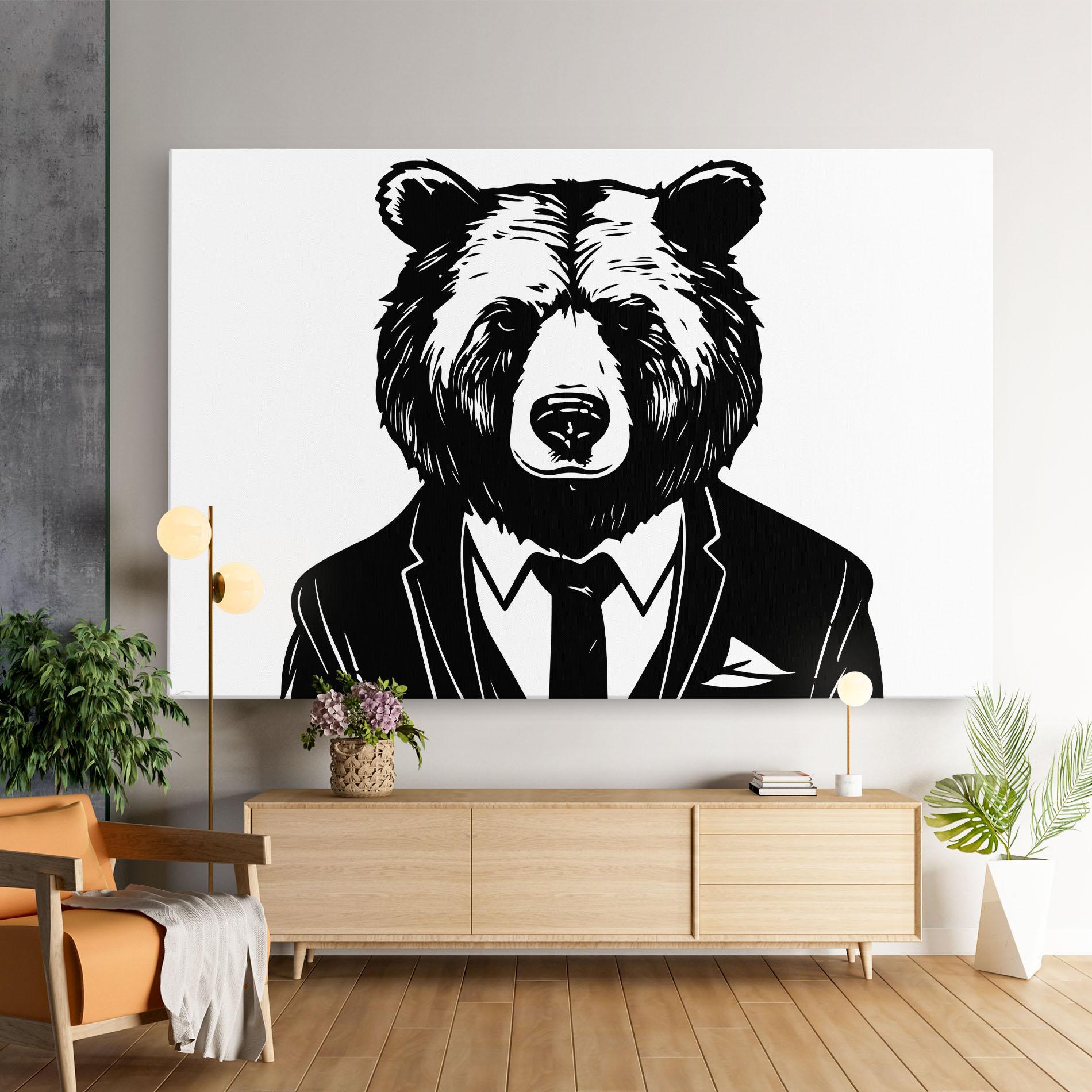 Leinwandbild Business Bear mockup 9