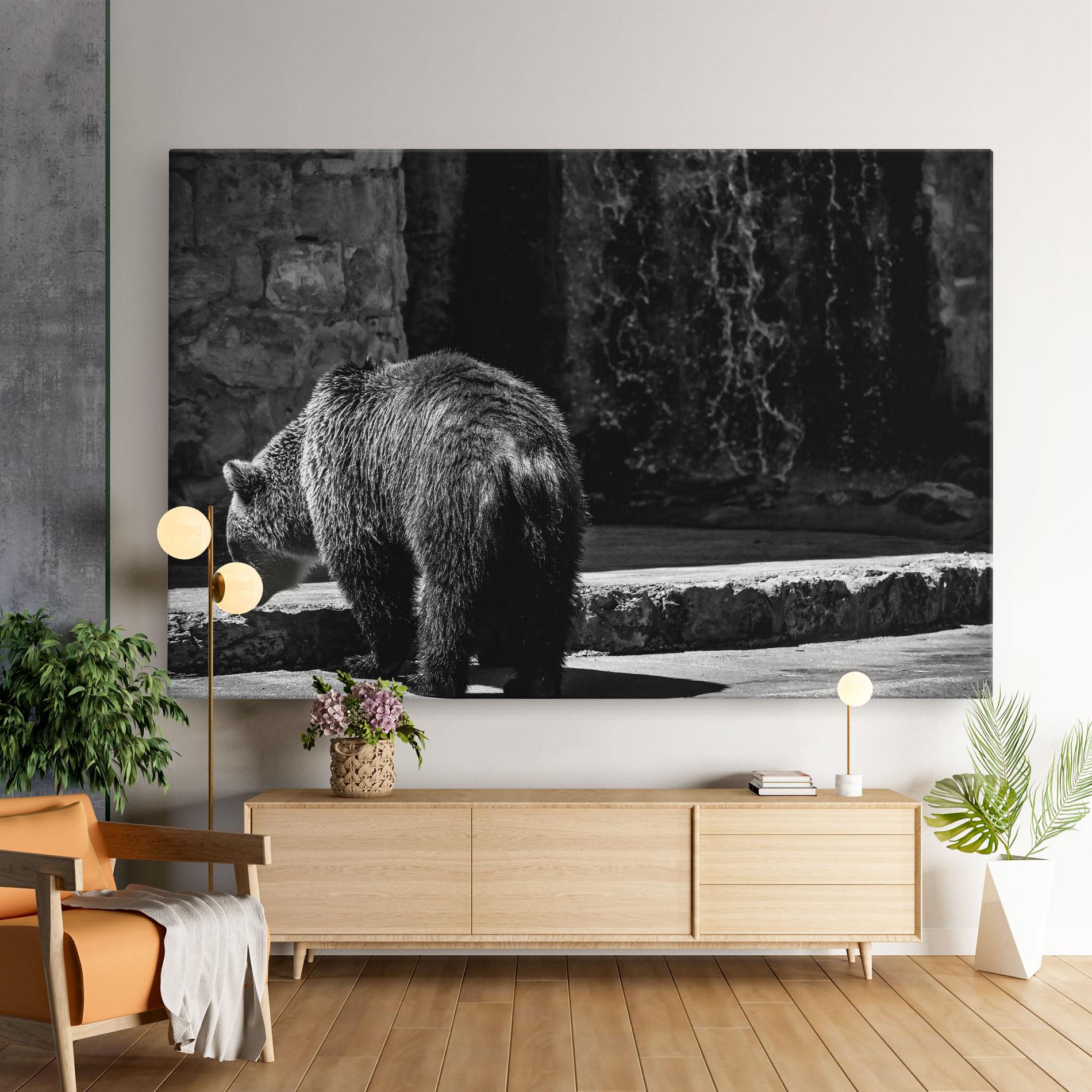 Leinwandbild Grey Bear mockup 9