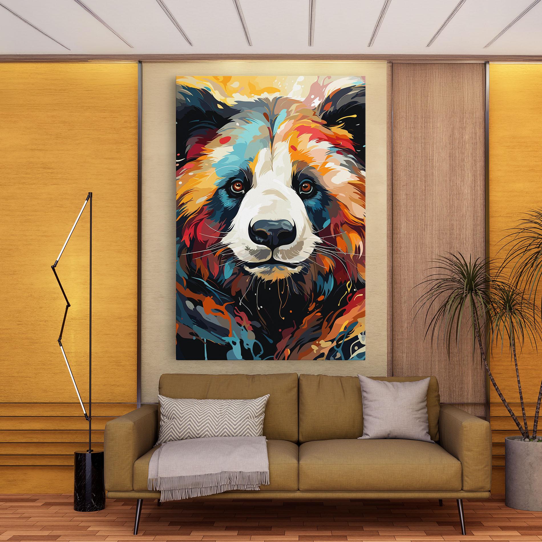 Leinwandbild Cream Color Bear mockup 9