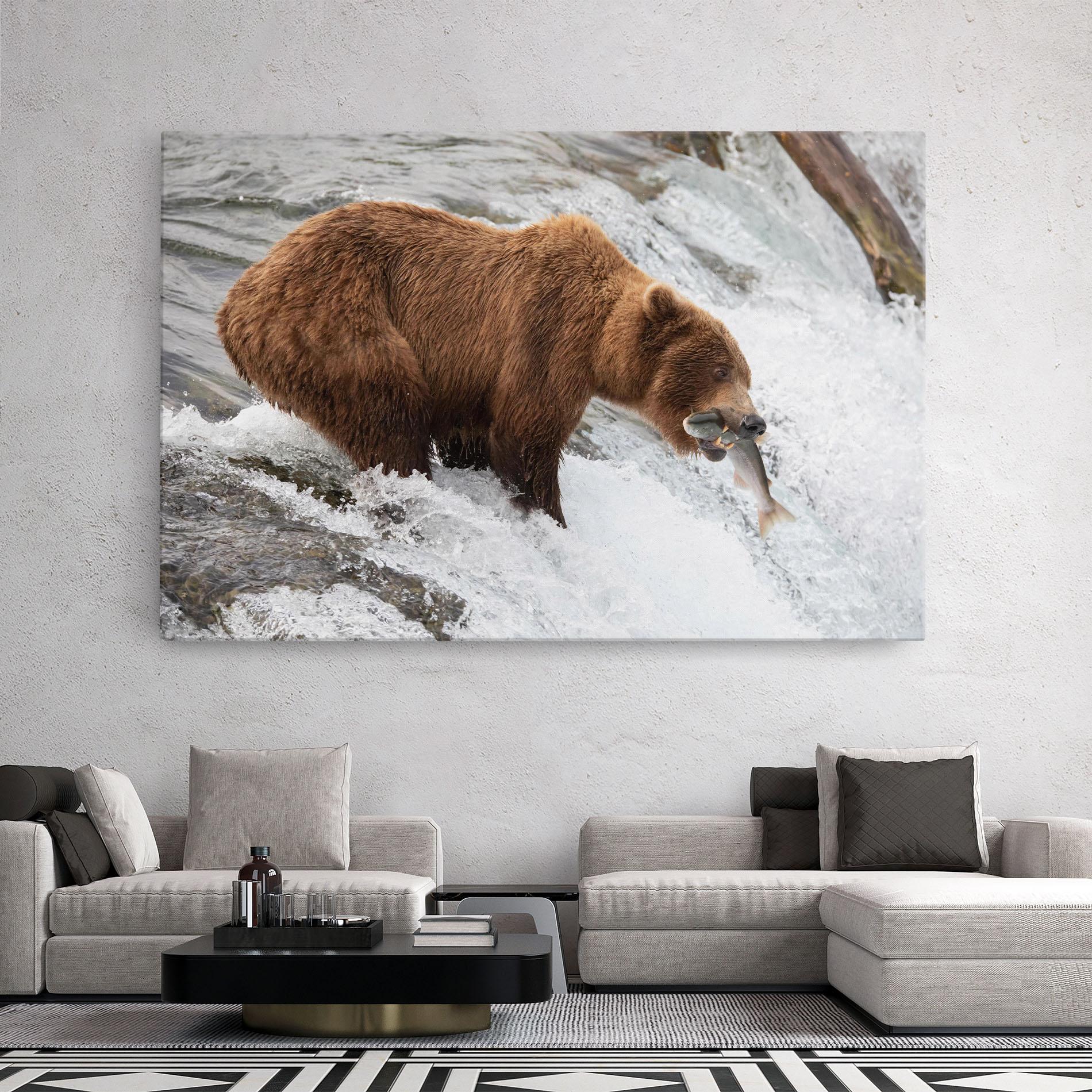 Leinwandbild Bear Hunting mockup 2