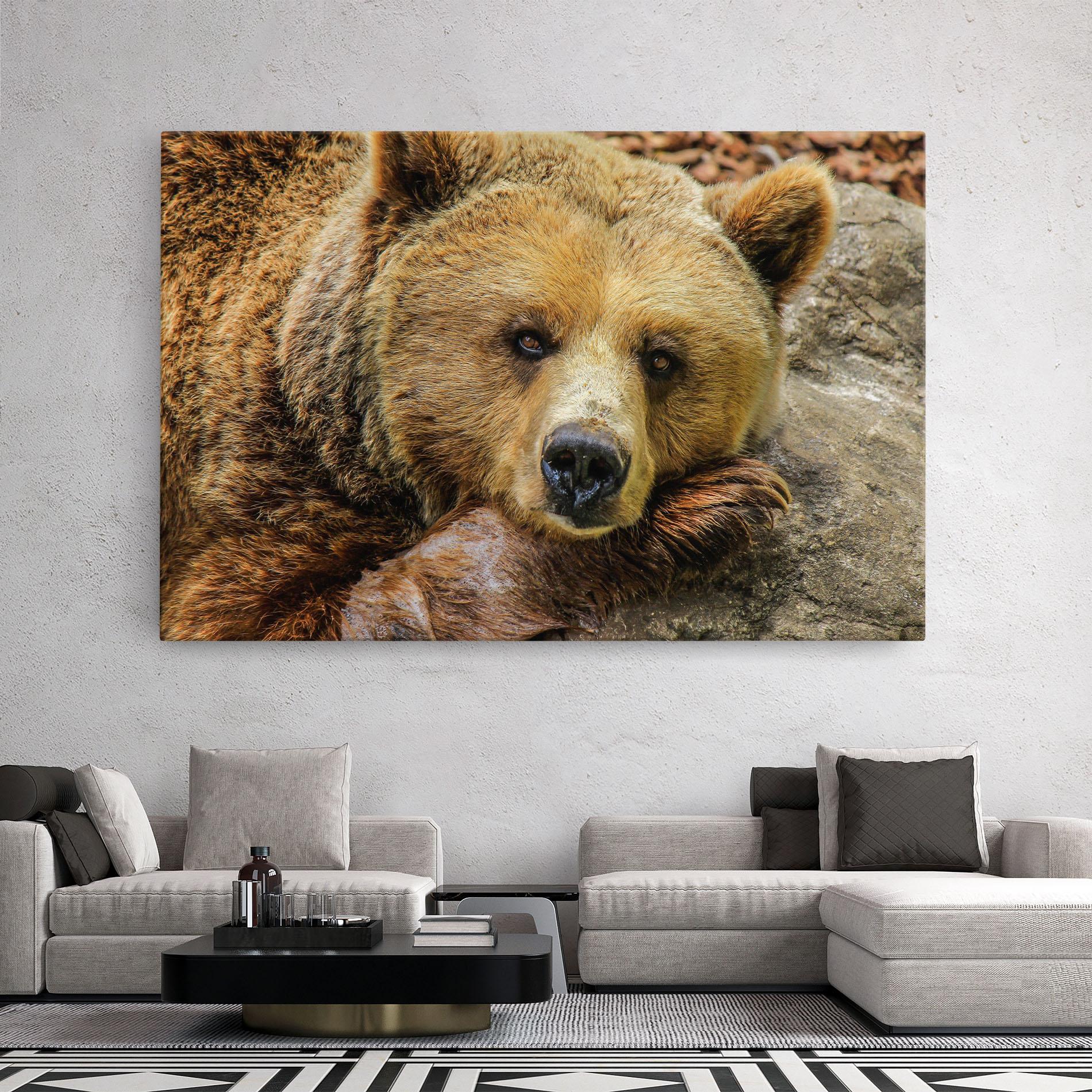 Leinwandbild Bear mockup 2