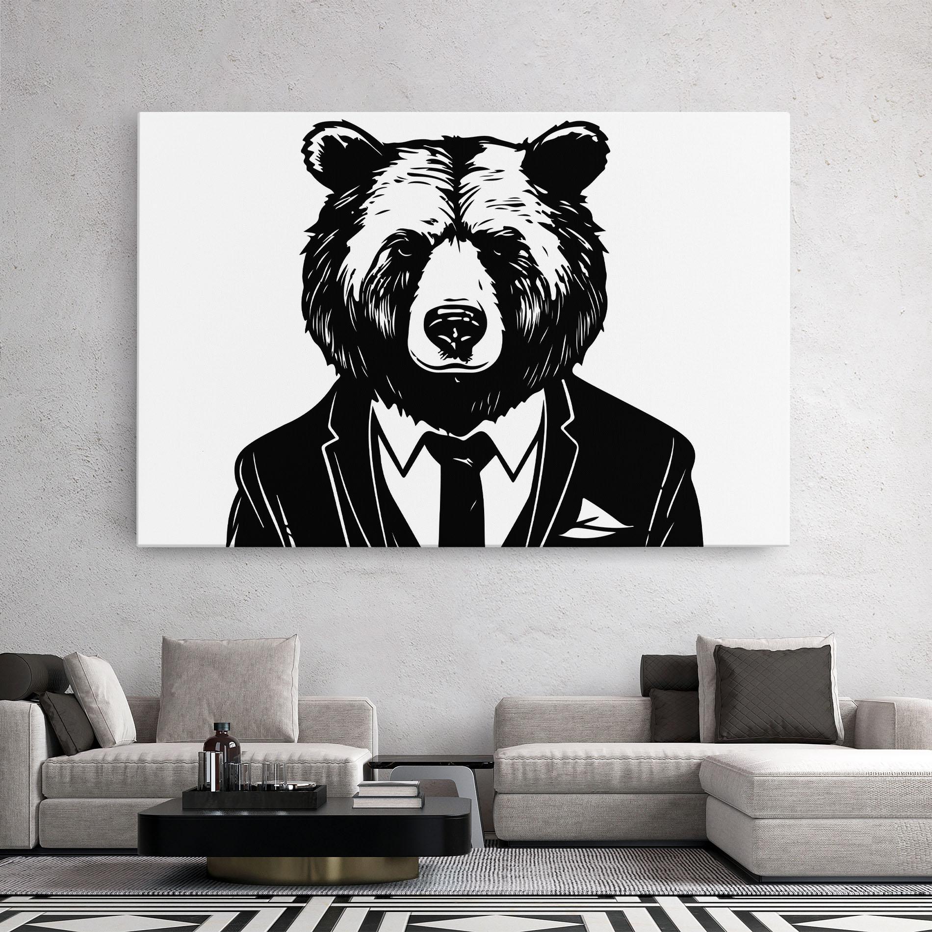 Leinwandbild Business Bear mockup 2