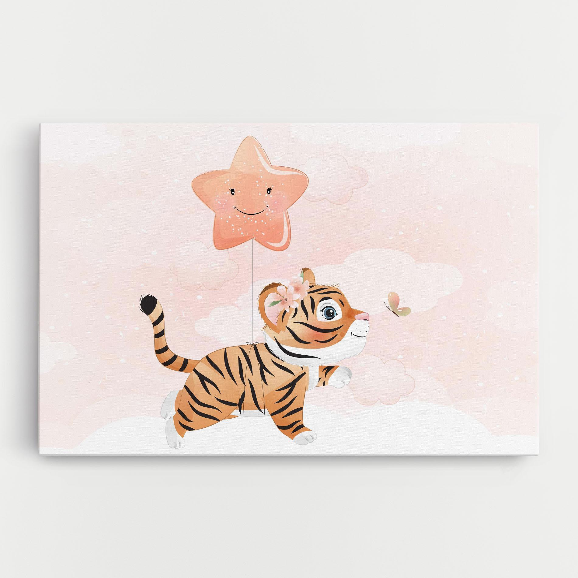 Leinwandbild Baby Tiger Art mockup 0