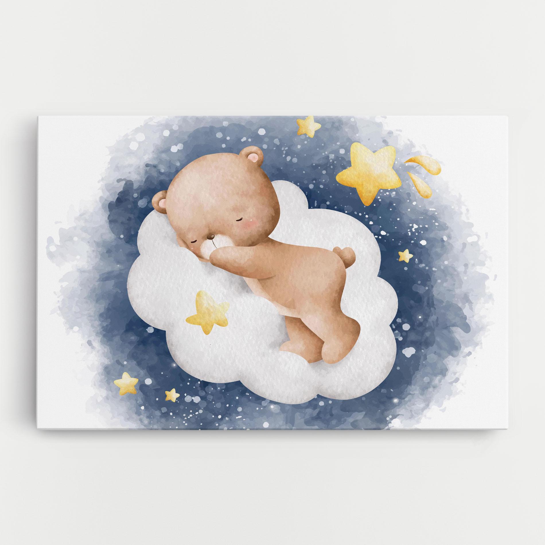 Leinwandbild Bear Cloud Sleep mockup 0