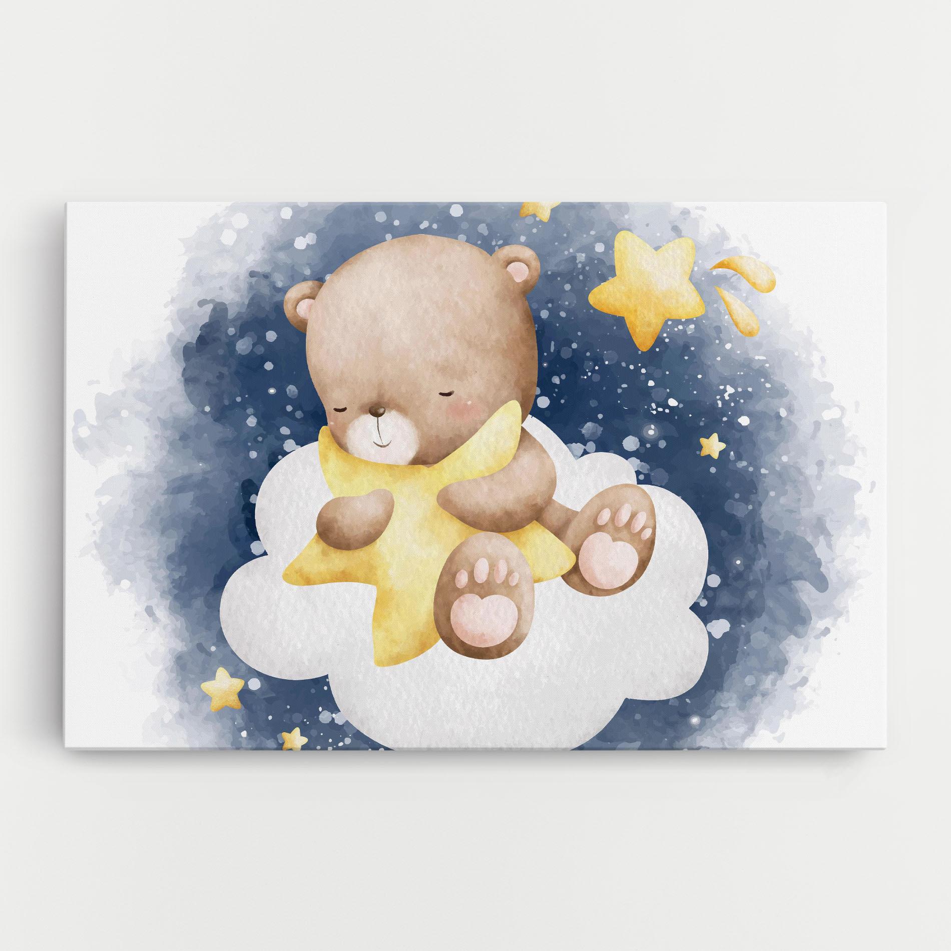 Leinwandbild Bear Cloud Star mockup 0