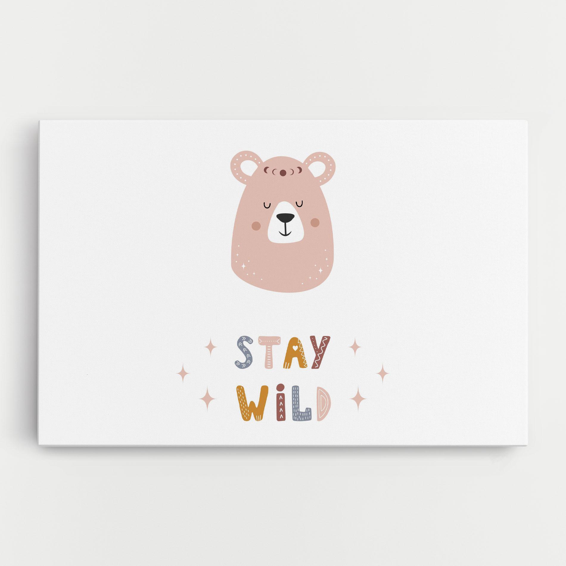Leinwandbild Brave Bear mockup 0