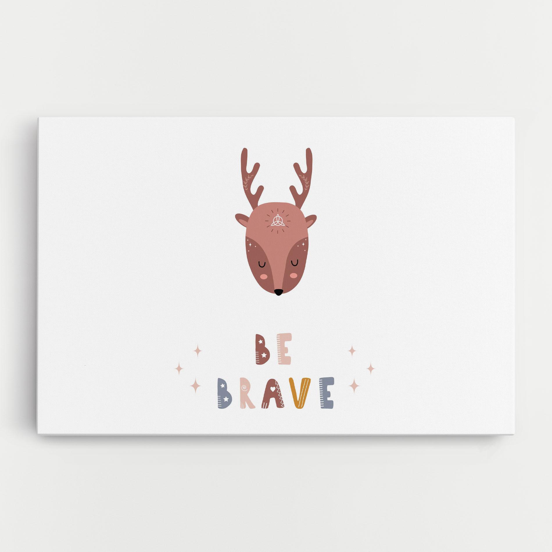 Leinwandbild Brave Deer mockup 0